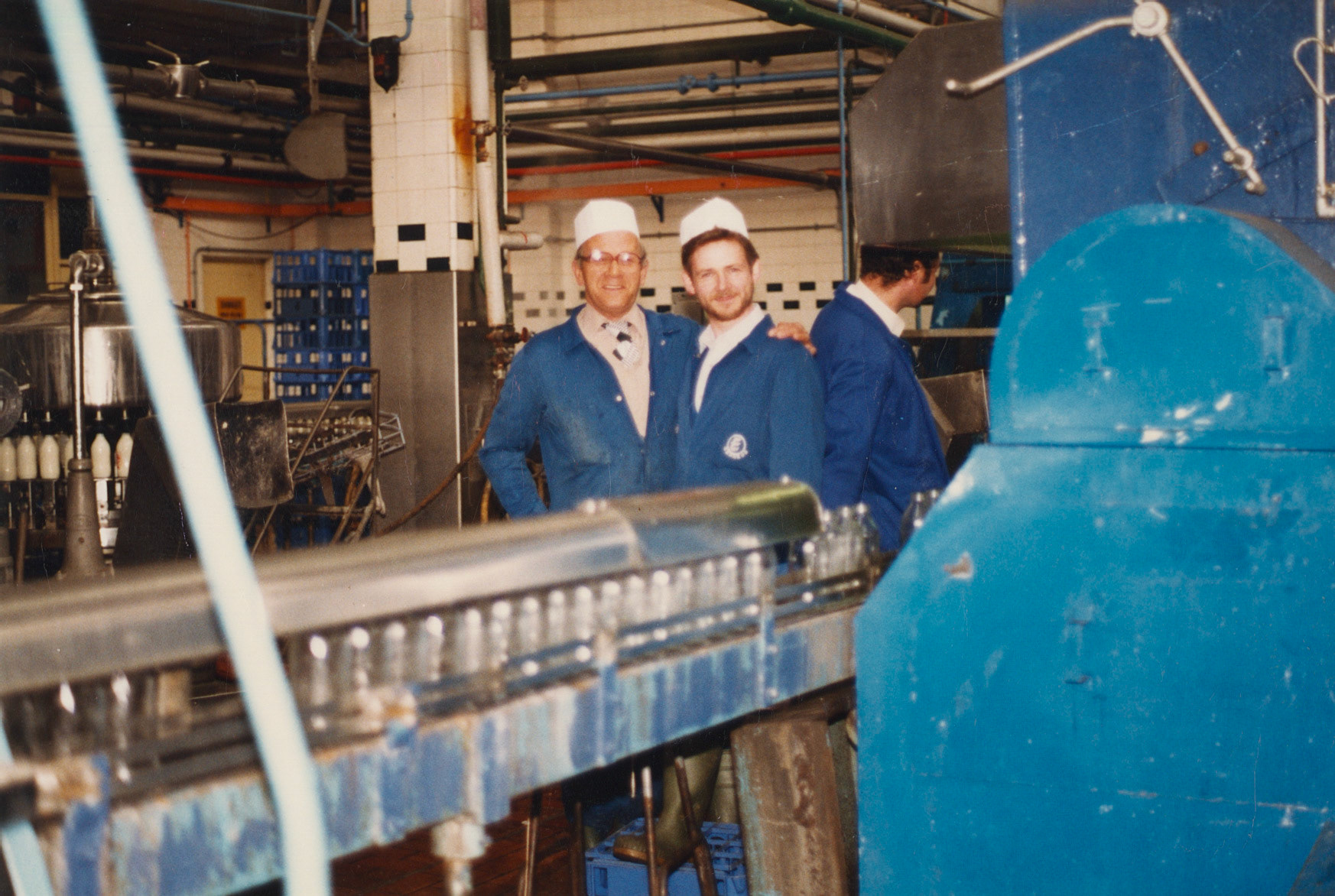 1980s Bromley Processing bottling line. (Pictures by Reg Ball, on loan from Colin Bristow)