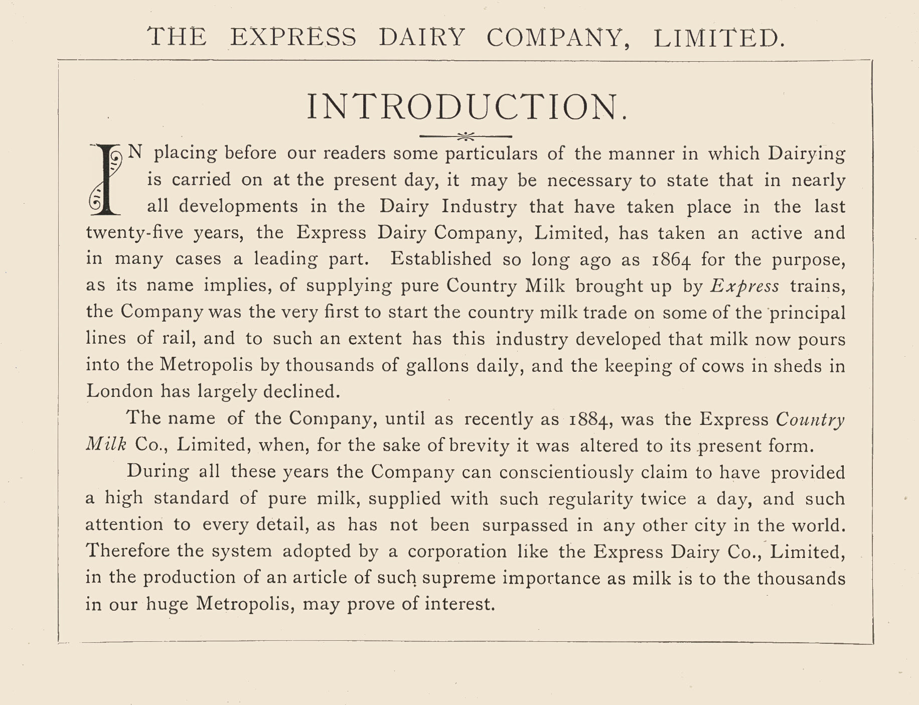 1893 Introduction to 'Souvenir from Finchley' (Courtesy Brian Wastell)