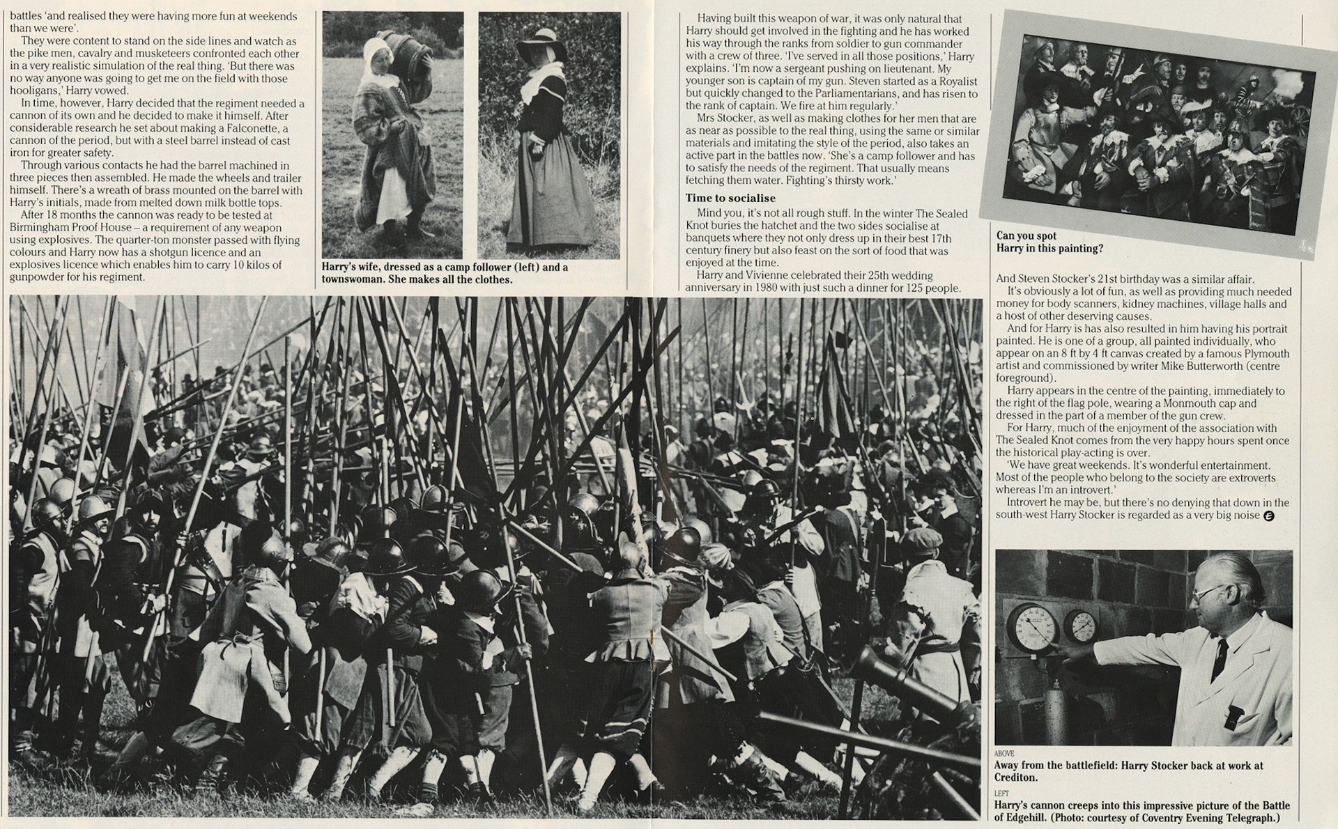 1985 Crediton Chief Engineer Harry Stocker - Sealed Knot activities