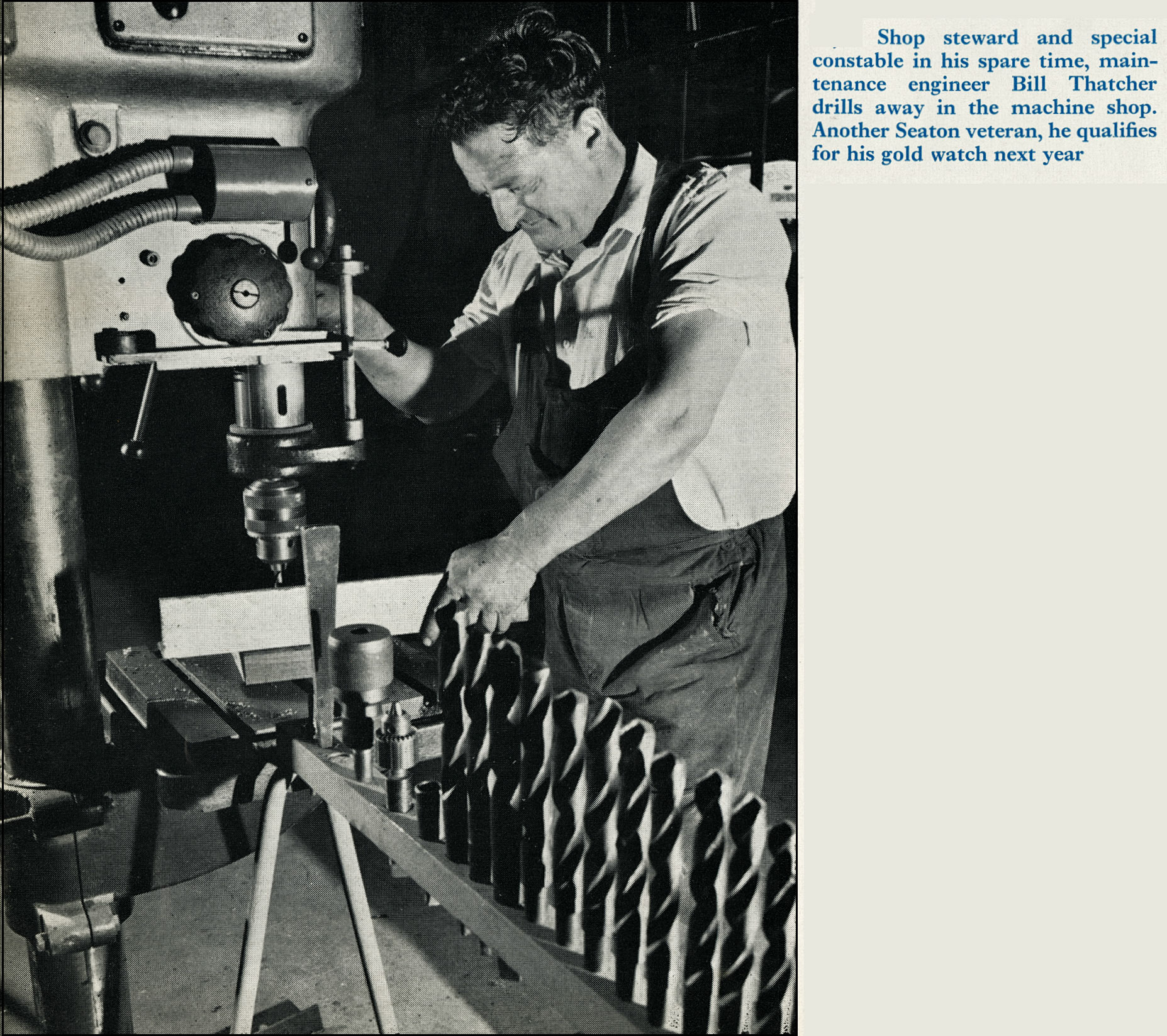 1969 Honiton Creamery, with Bill Thatcher. (Express News Christmas)