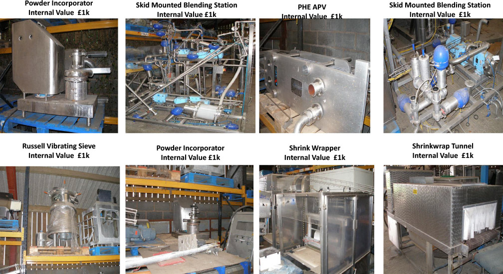 2012 Minsterley: Miscellaneous Equipment. (Greencore Asset Sale on purchase by Muller, Courtesy Paul Bloor)