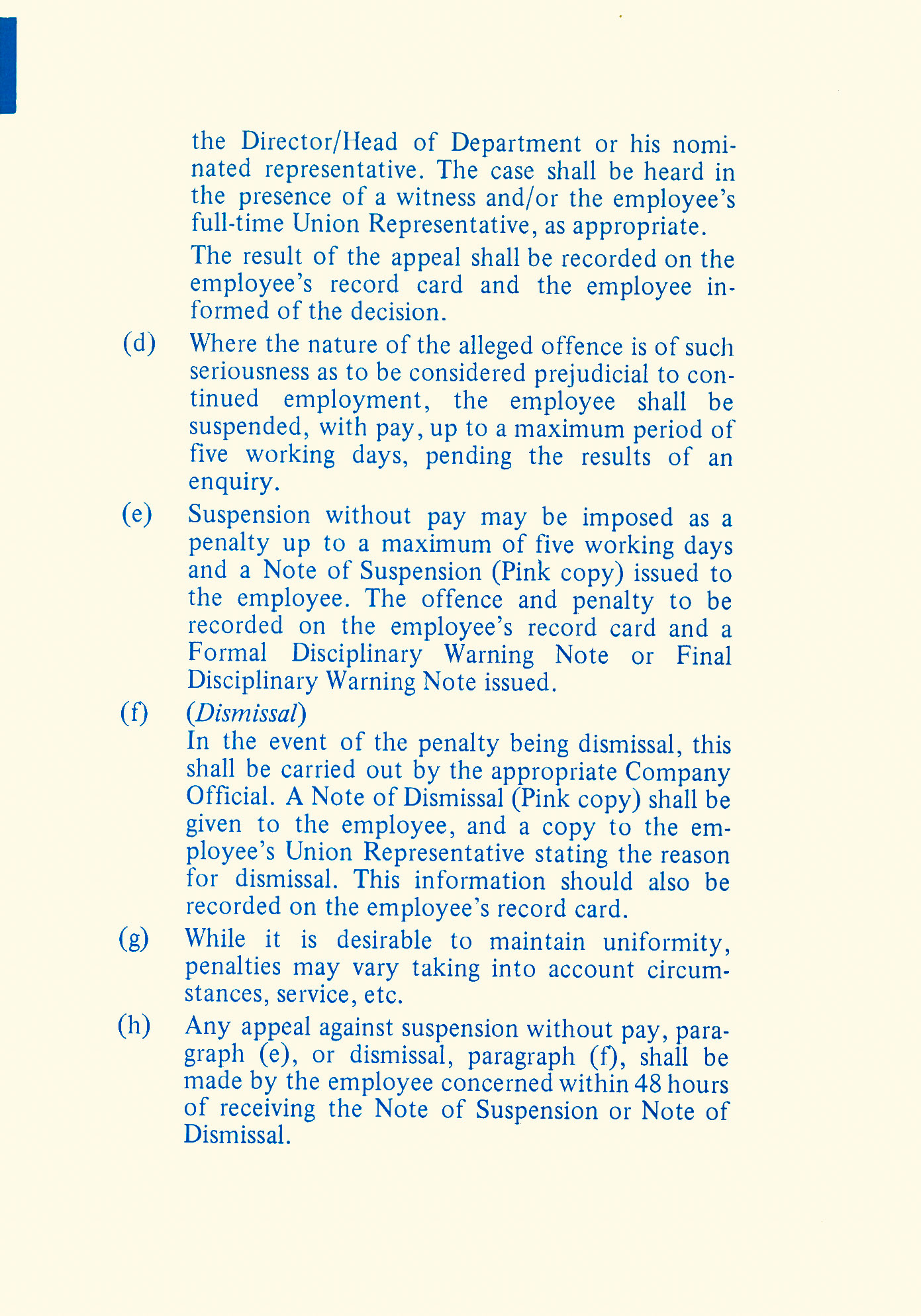 1970's? Procedures &amp; Instructions for Retail Staff, P21 (Express Dairy Tales collection)