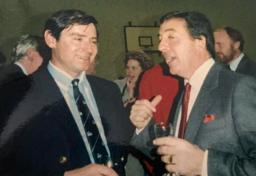 1980s John Kerry and Ted Illsley (Courtesy Michael Aldread)