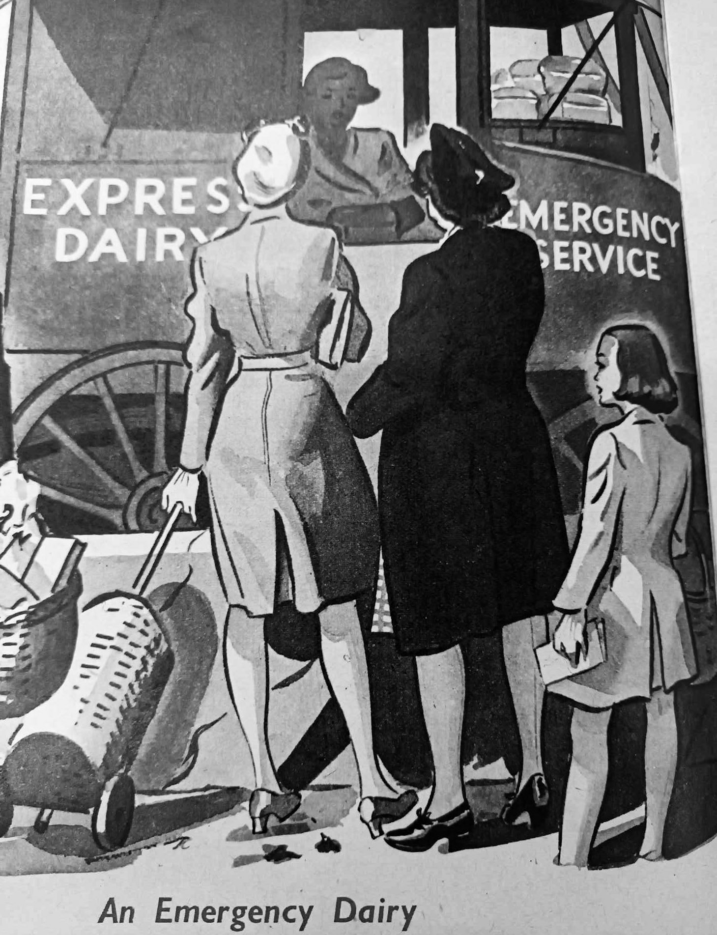1940's Express Dairy in time of war. (Courtesy Gerald Croxford)