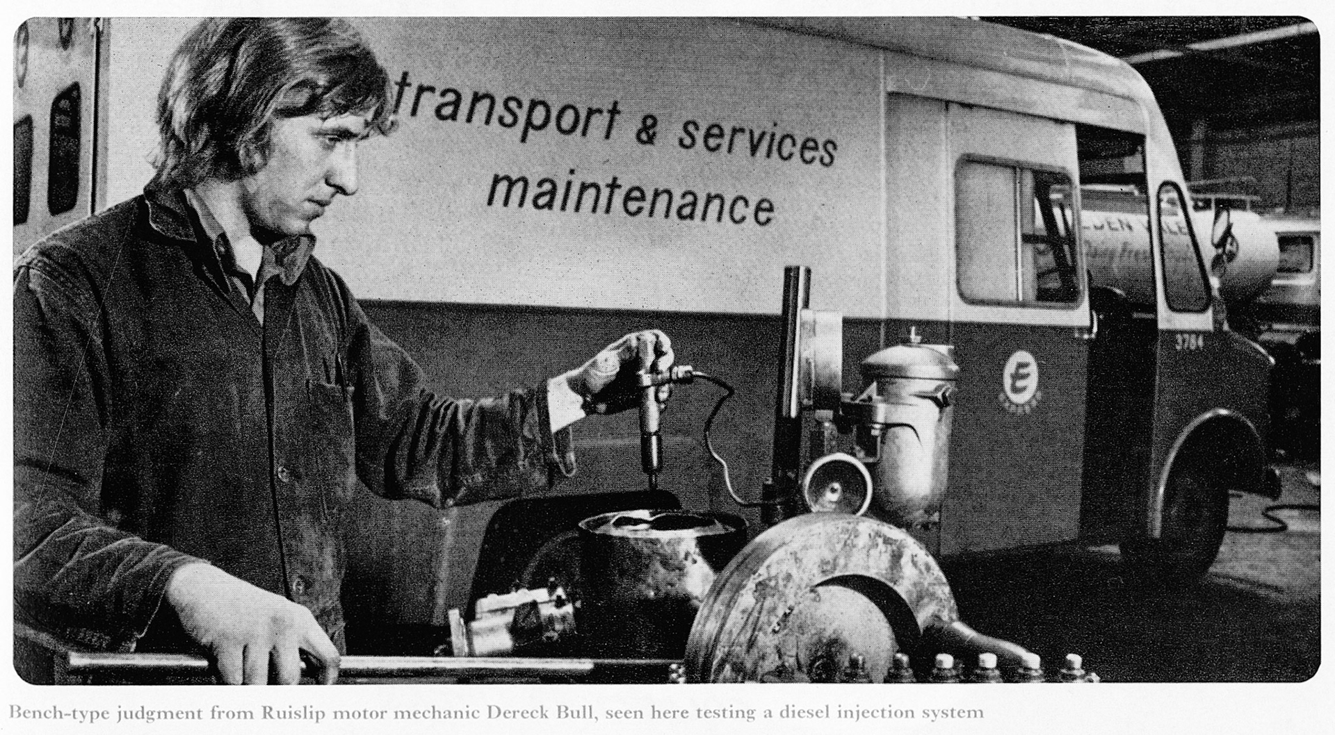 1973 Dereck Bull at South Ruislip Maintenance