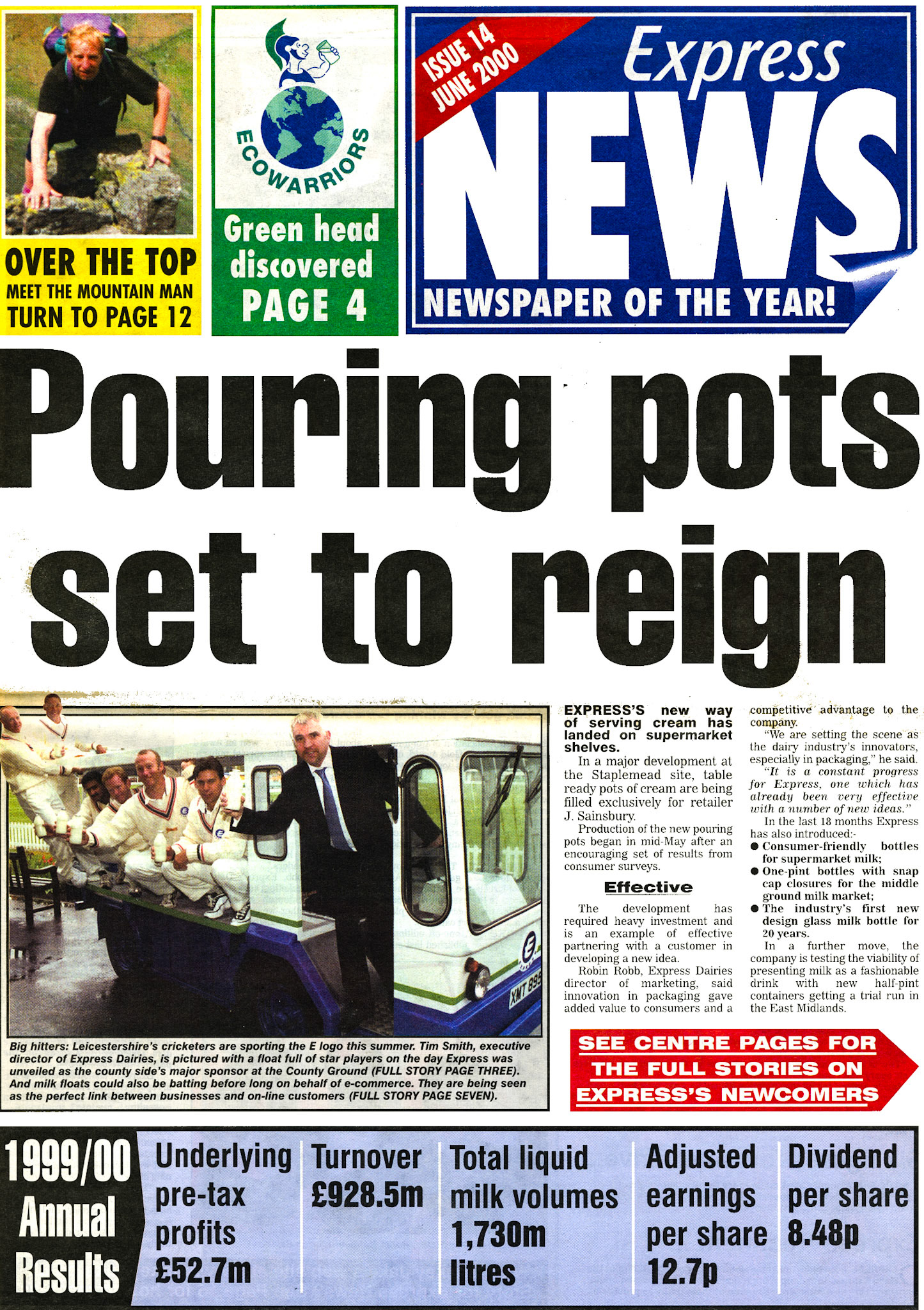 2000 June-Express News Front Cover