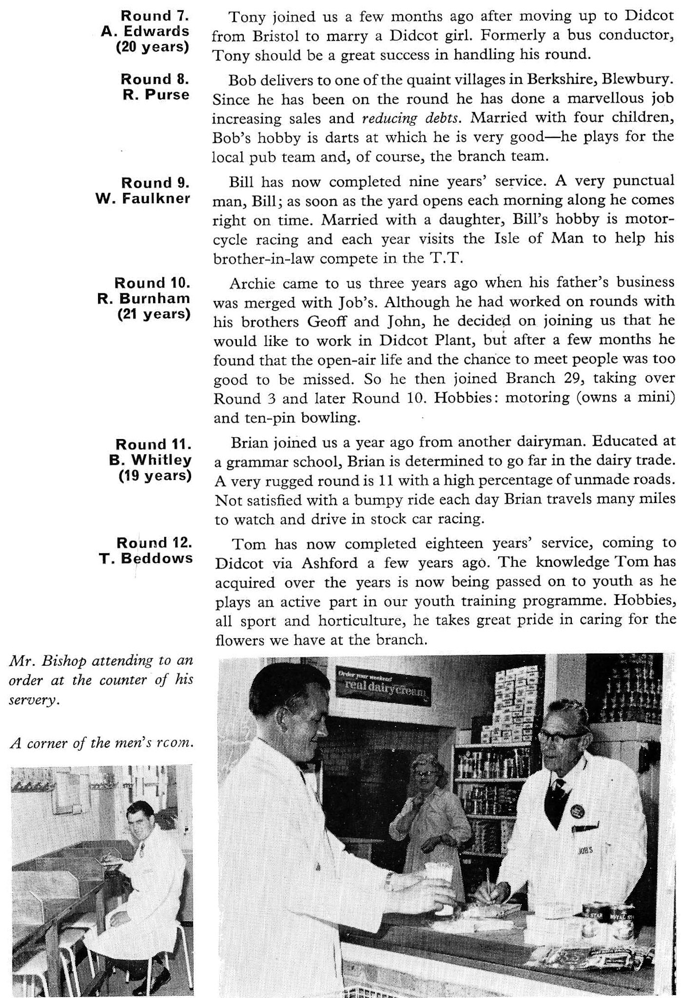 1964 Didcot Retail Depot. (From Book of Job House Magazine, Summer)