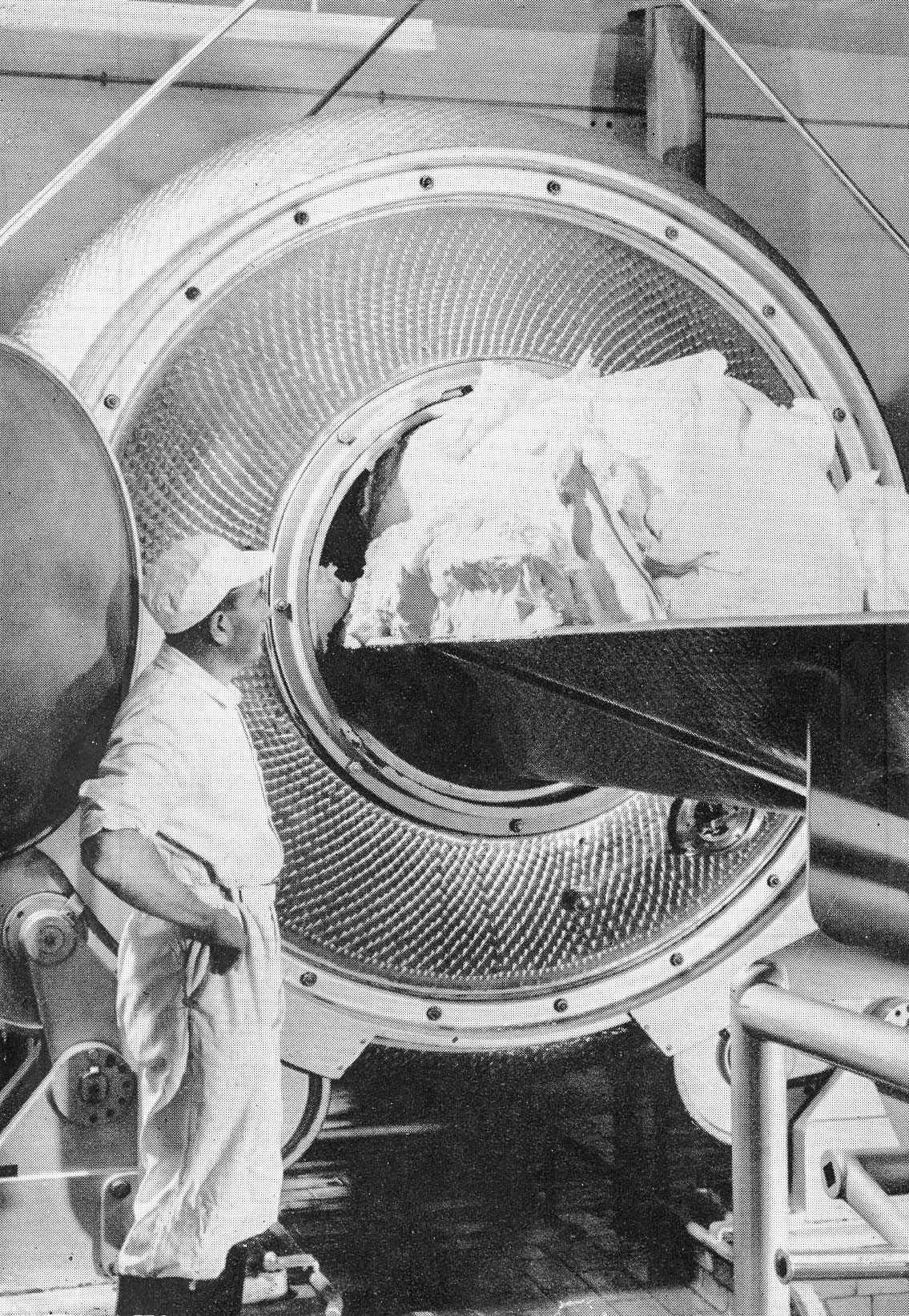 1960's Crediton butter making, two tons in a batch. (From Express Story 1864 - 1964)