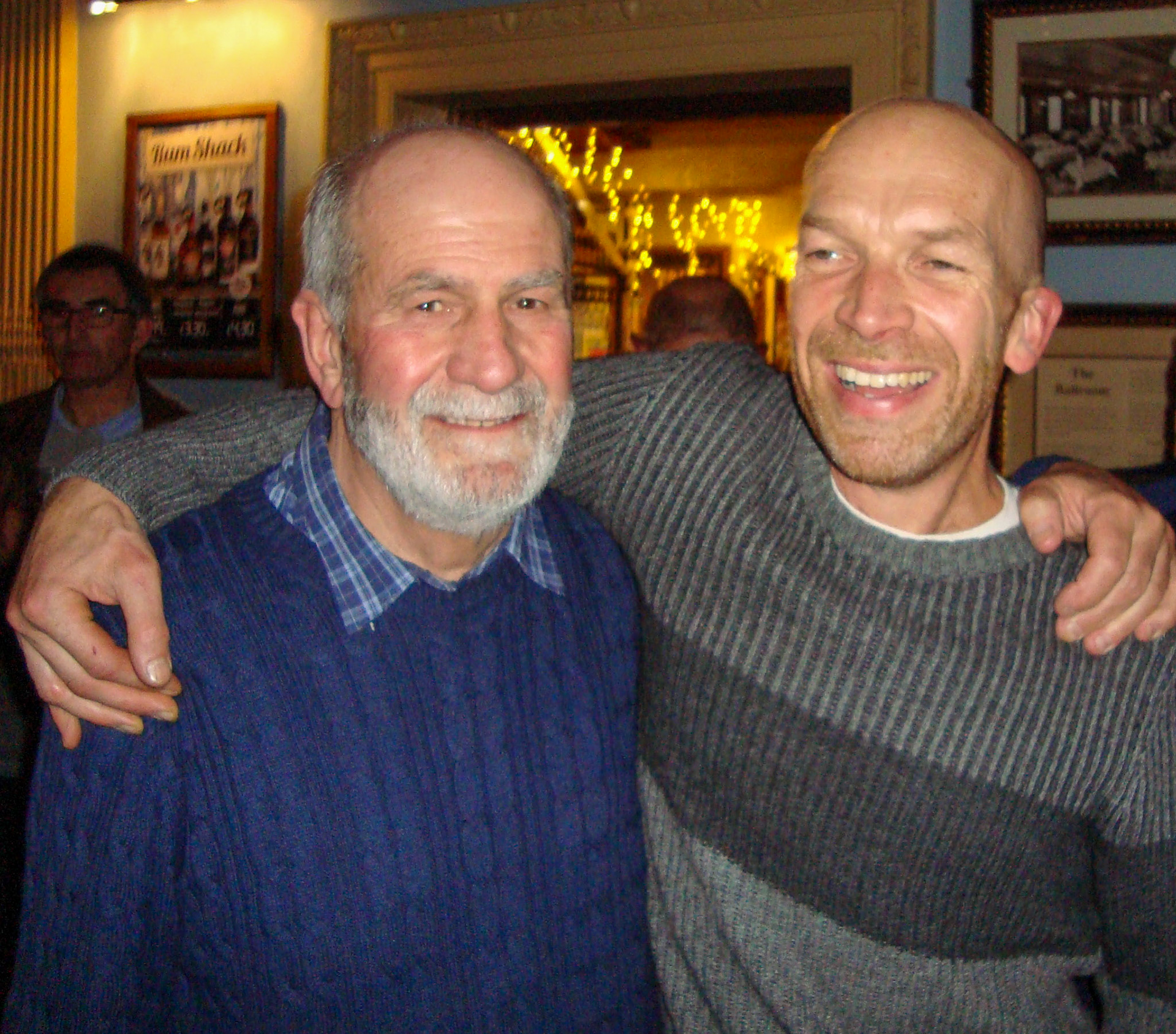 2016 Exeter Staff Reunion, The Imperial. Dick Bailey and Adi Burnett. (Courtesy Phillip Budd)