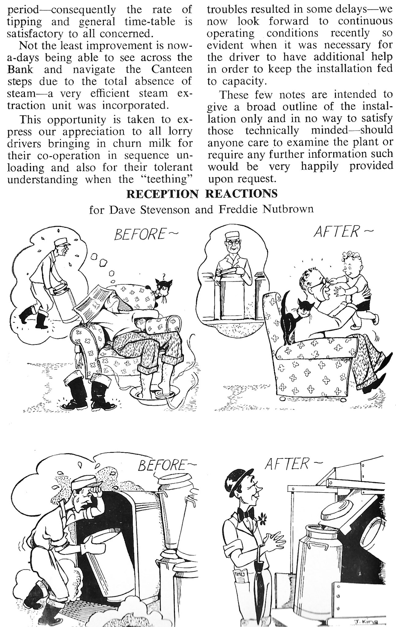 1956 June-New churn reception dock at Didcot. (Courtesy Book of Job, Roberts Foundation)