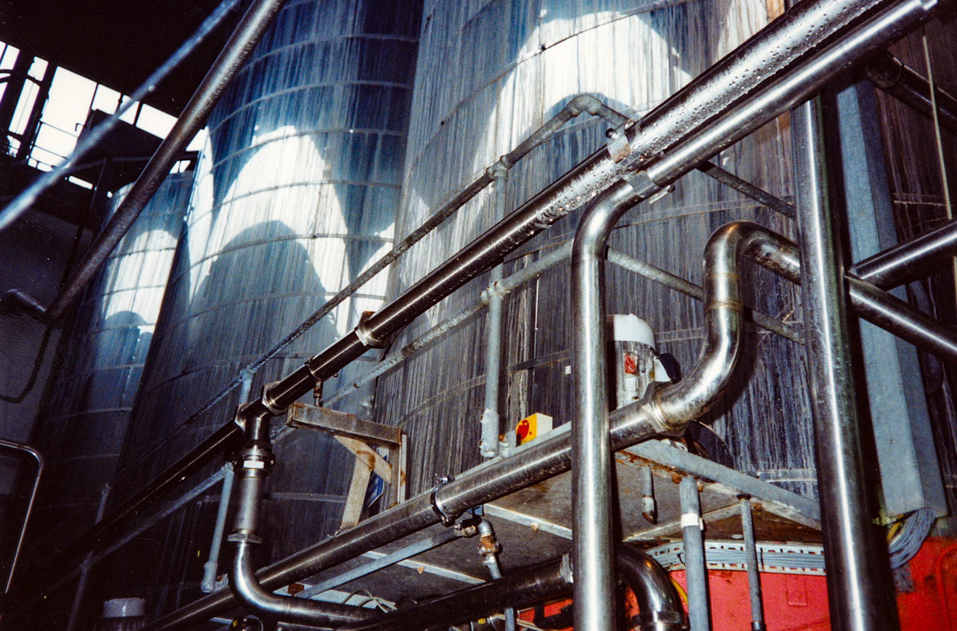 1991 Honiton, November, following closure announcement: Silos 4, 5 and 6. (Courtesy Wendy Hawker)