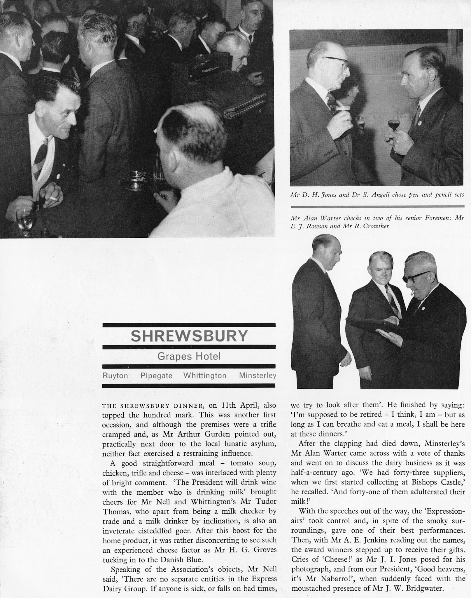 1961 Long Service Association Booklet pictures