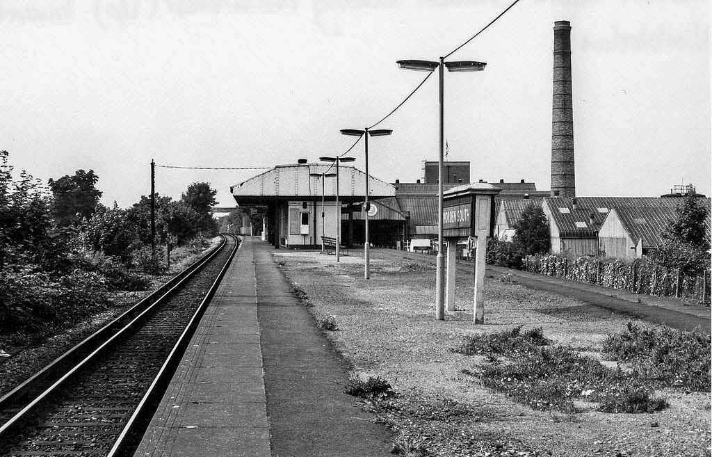 1970's The dairy from Morden South station platform