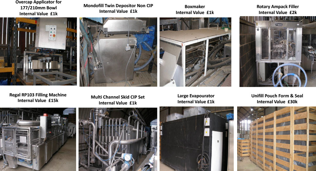 2012 Minsterley: Miscellaneous Equipment. (Greencore Asset Sale on purchase by Muller, Courtesy Paul Bloor)