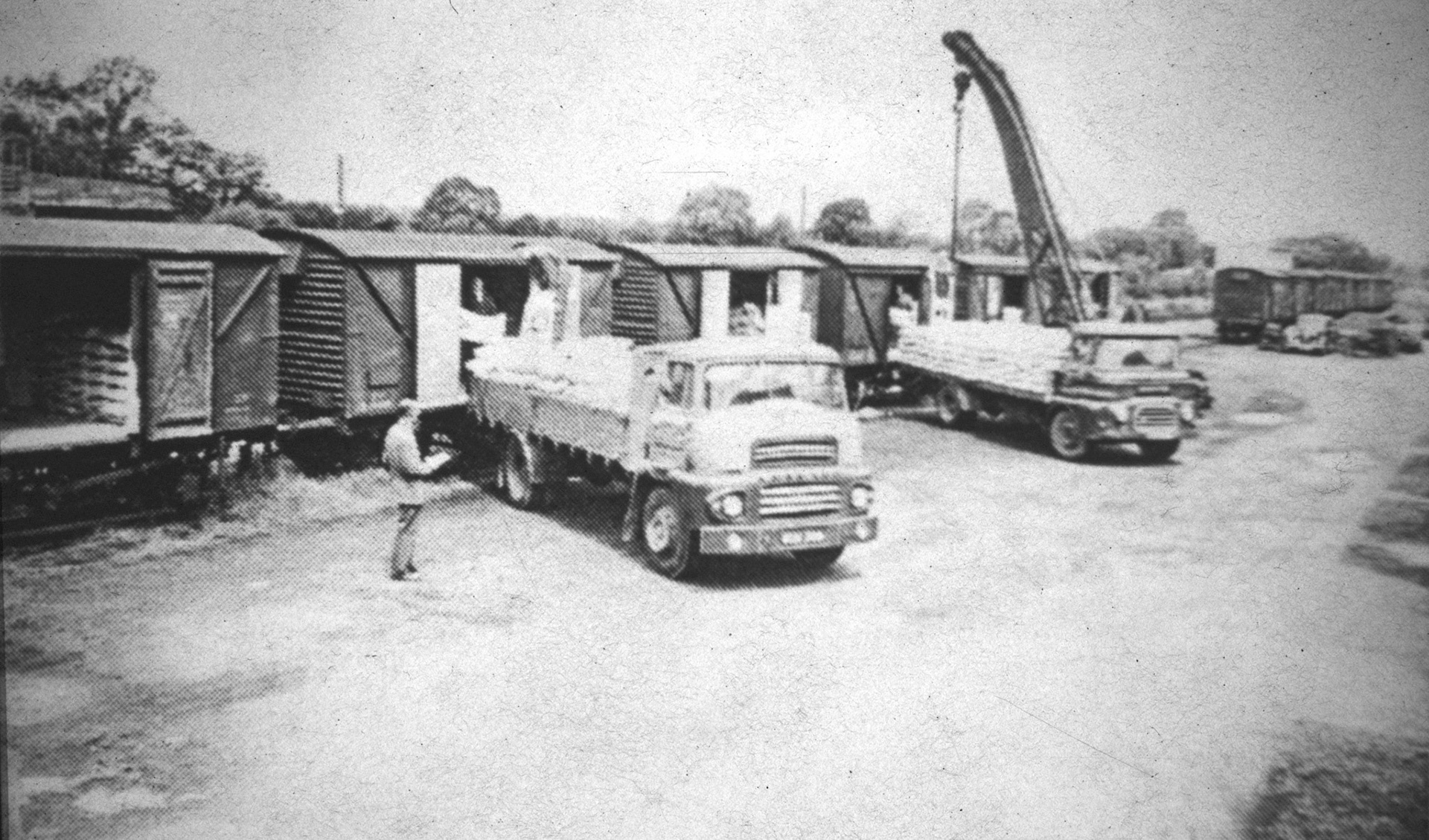 Minsterley Creamery Rail Siding. (Joe Lyons 35mm slides)