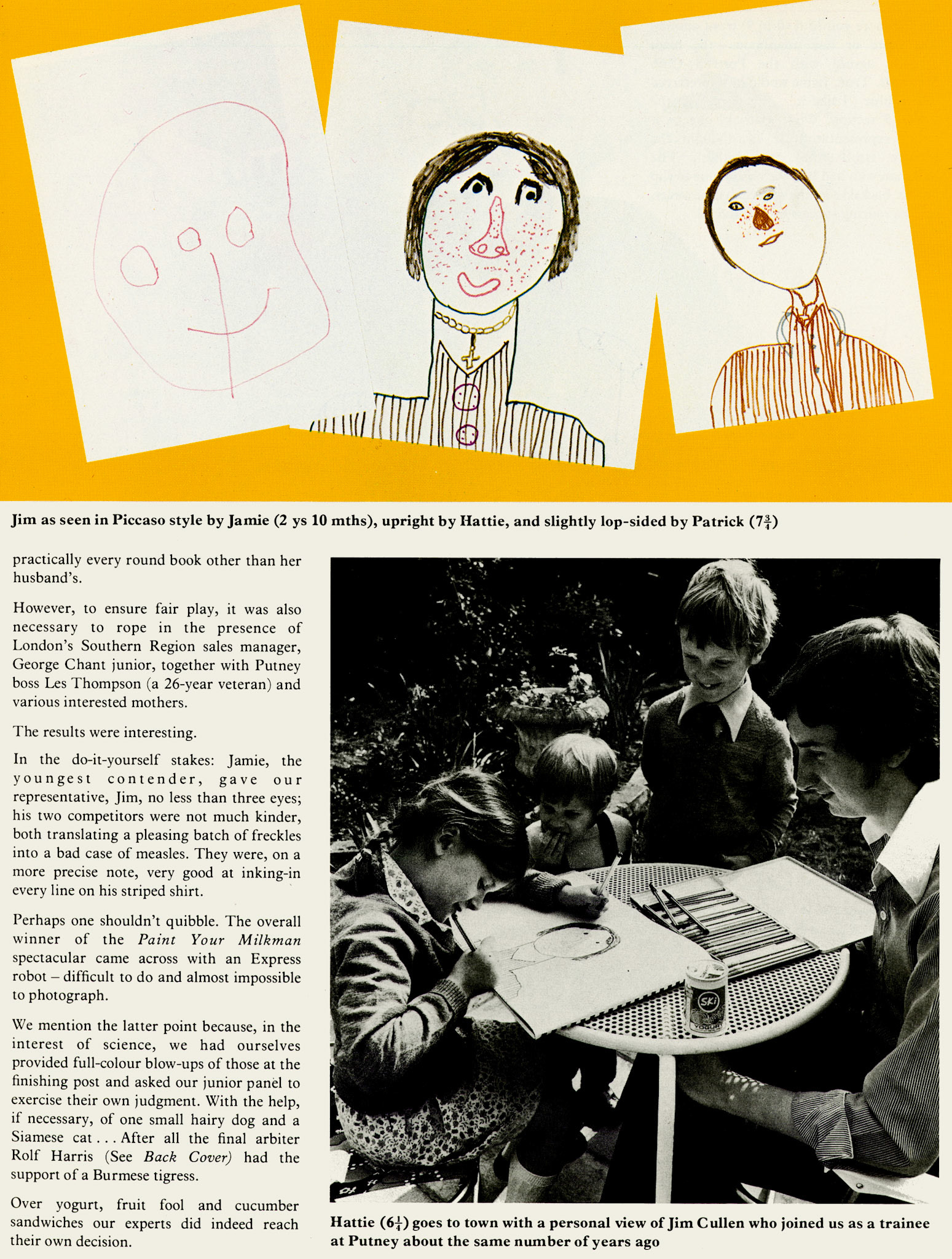 1978 'Paint your Milkman' competition. (Express News Summer)