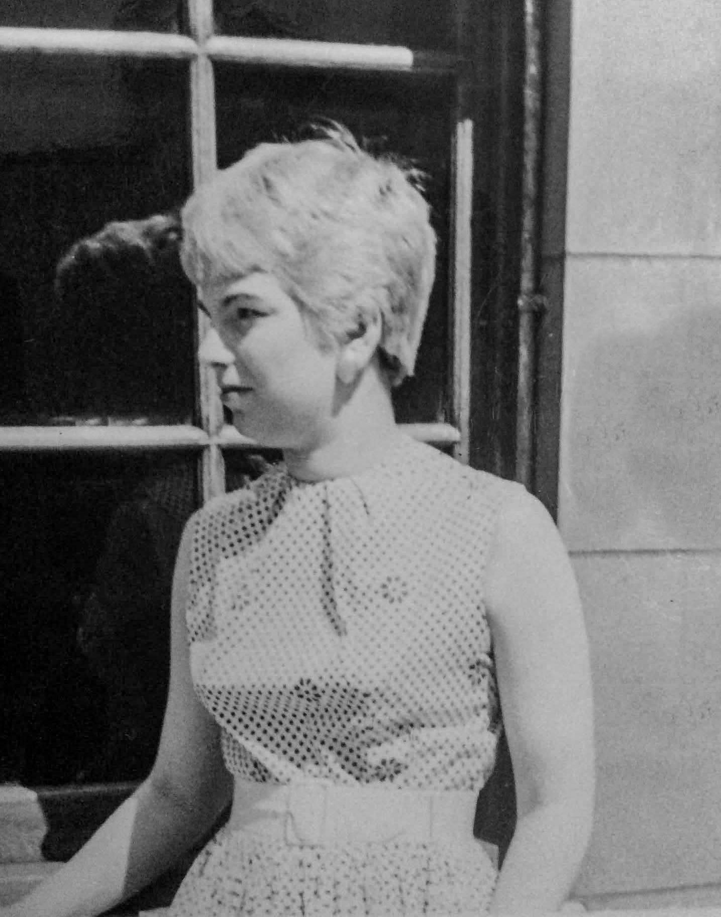 1965/6 Bloomsbury, outside the office window. June Smythe worked as a clerk at Bloomsbury depot when it was at Tavistock Place in 1963, later moving to Wakefield Street, until she left in 1981. (Courtesy June Smythe)