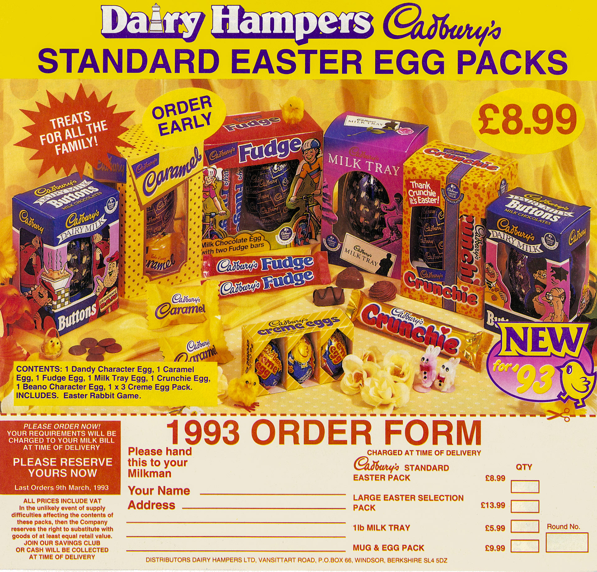 1993 Easter promotion leaflet (Courtesy Paul Luke)