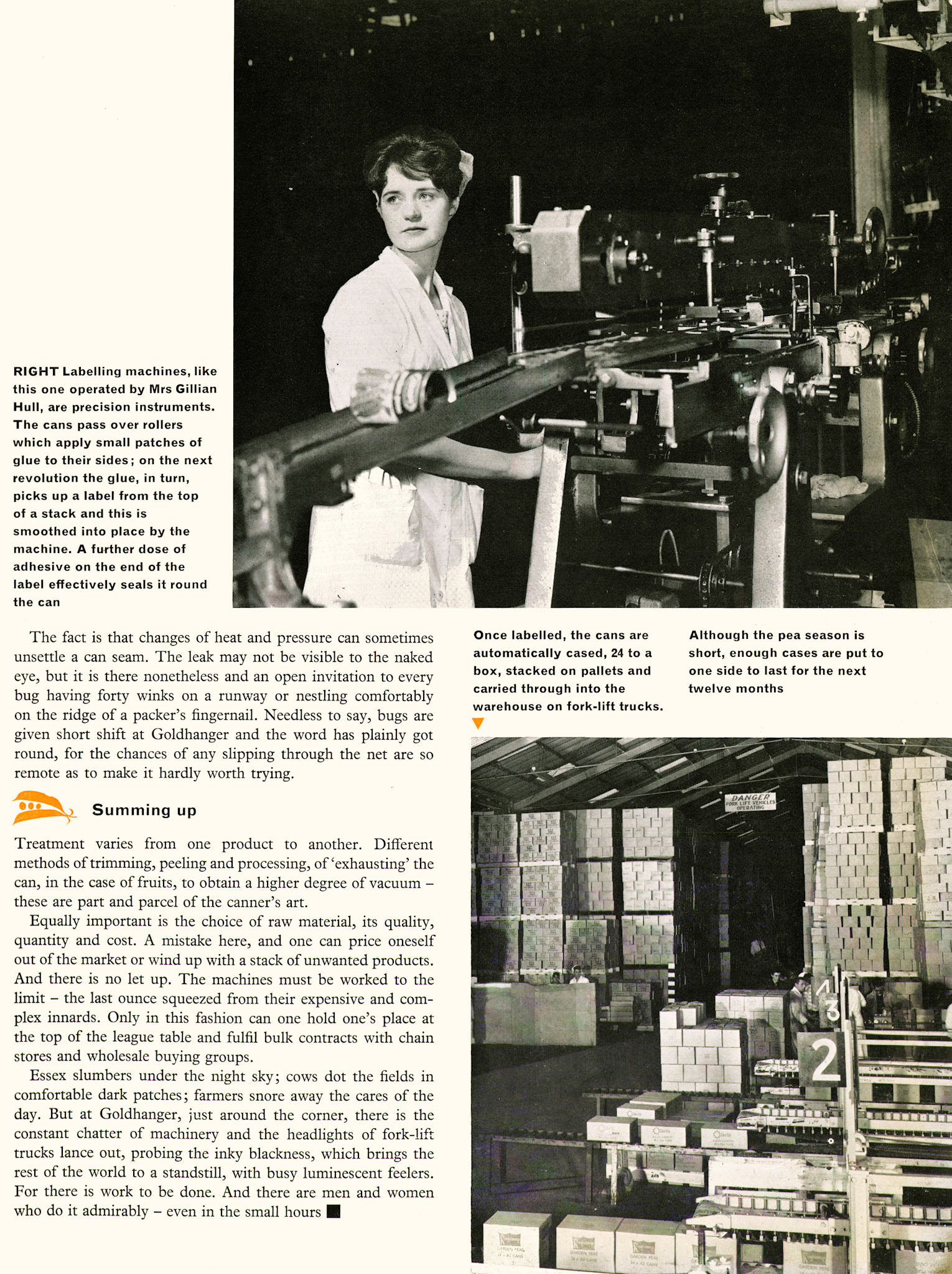 1963 Goldhanger Fruit Farm, Essex, feature article. (Express News Autumn)