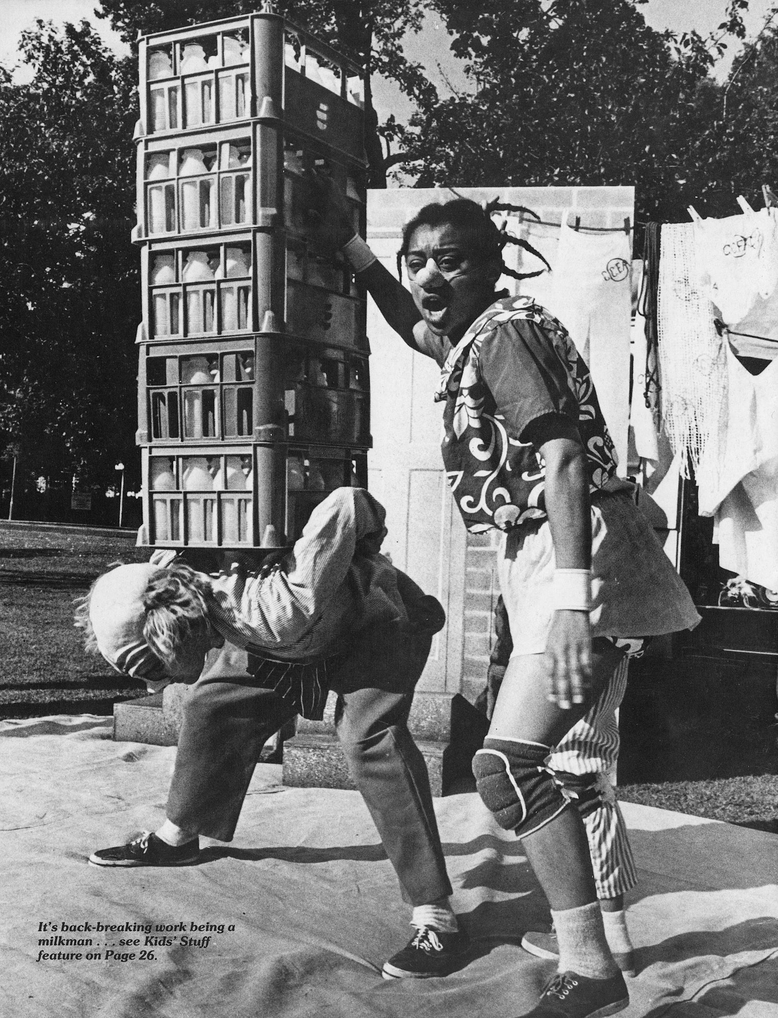 1985 Unicorn Theatre's summer production Topsy Turvy for 6-12 year olds