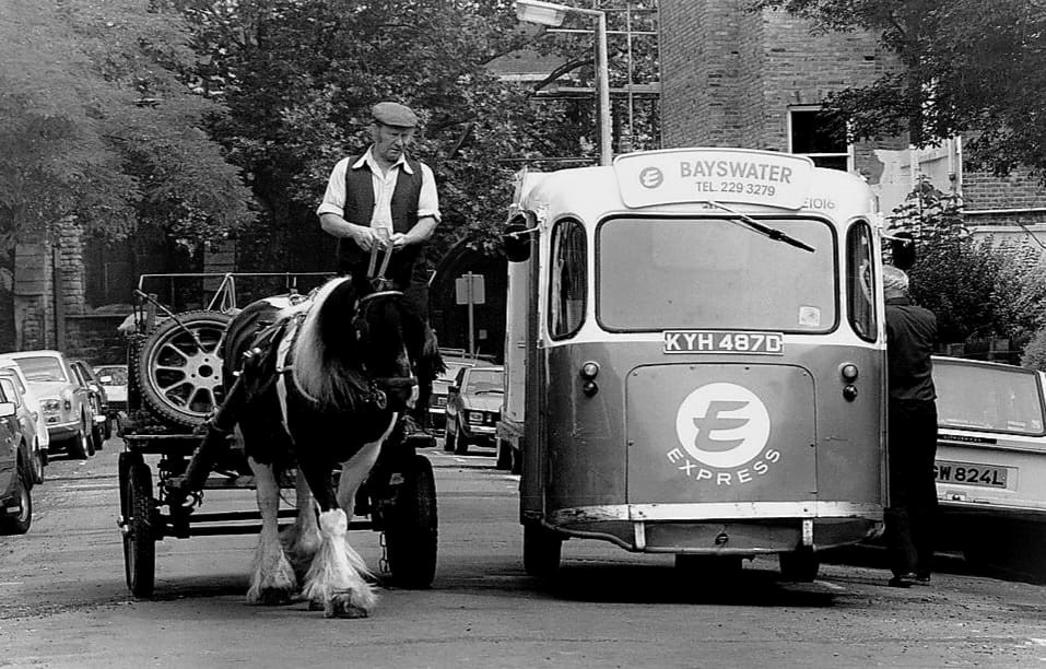 Bayswater float. Stephen Knight comments " Lonsdale Mews, Notting Hill". (Courtesy FB Growing up in MY Britain was Great)