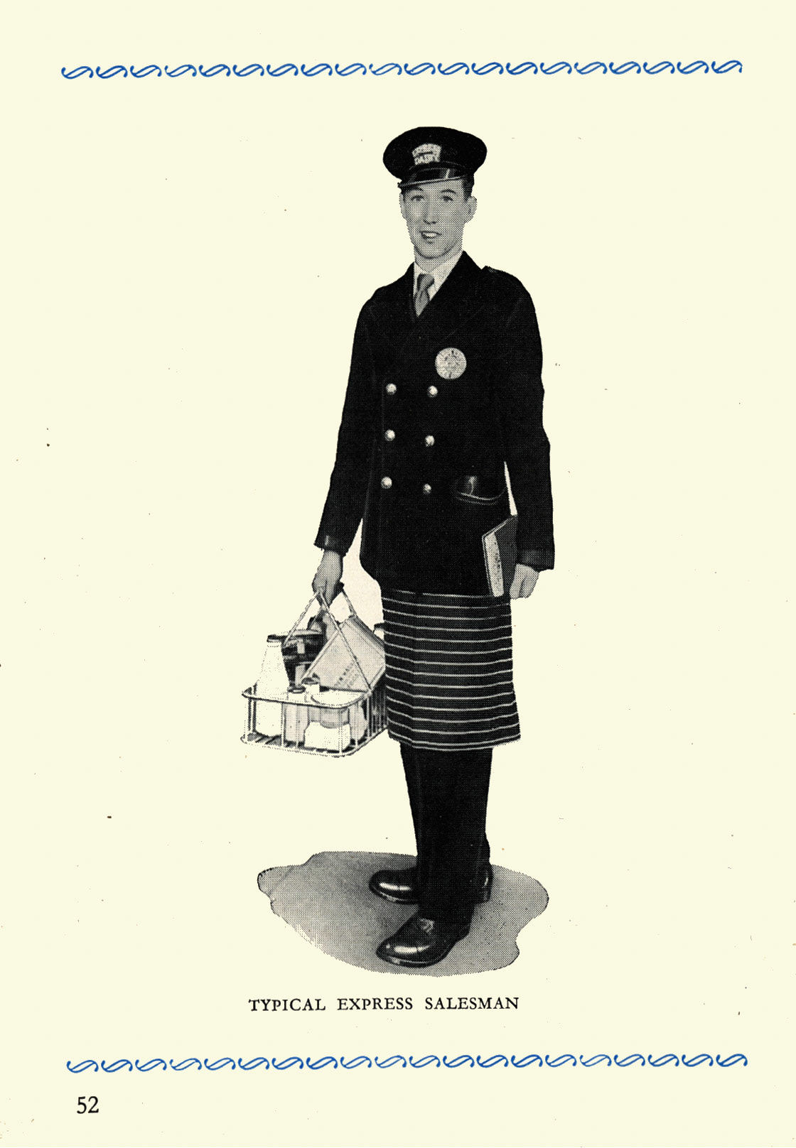 1956 Express Salesman's Manual, Fourth Edition published 1954, presented to Roger Gillard, Orpington Depot