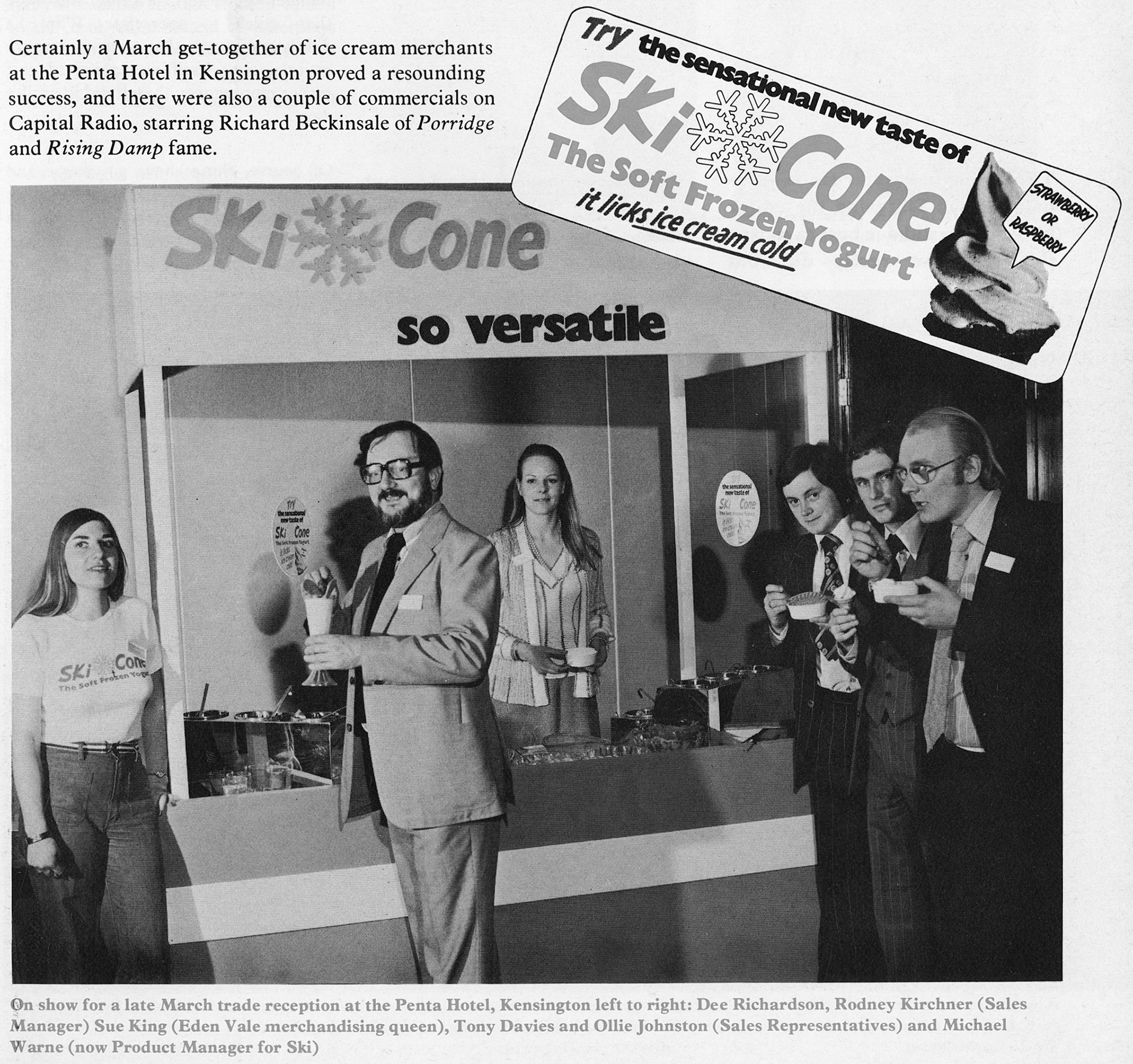 1977 Frozen Yogurt experimental product
