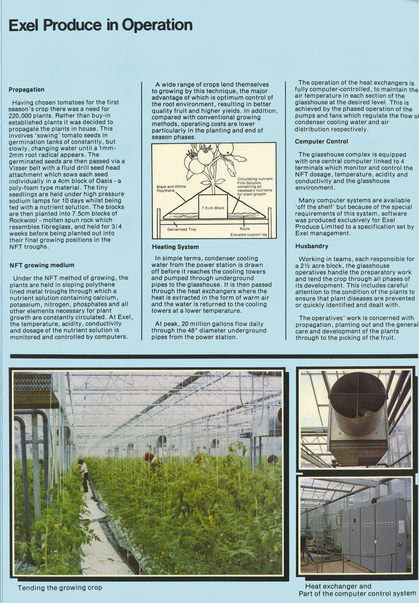 1981 Exel Produce Ltd Official Launch Brochure. Joint venture with Express and the C.E.G.B. at Drax Power station, Yorkshire. Page 3. (Courtesy John Southwell)
