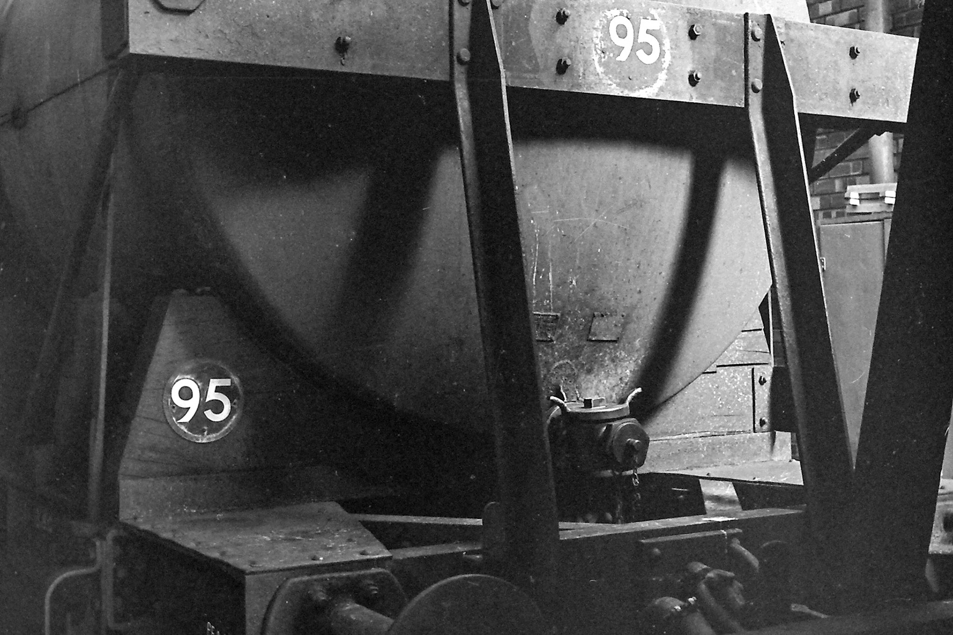 1970's Closeups of milk tankers being unloaded at South Morden. (Photographer Sam Jones)