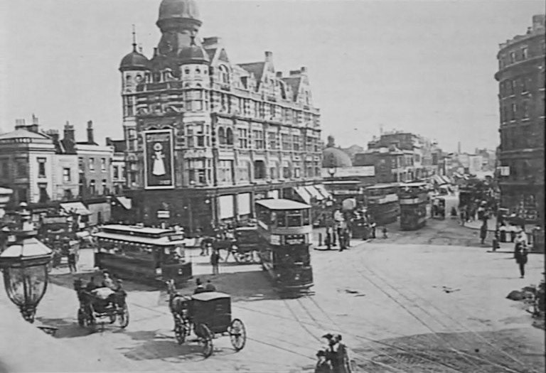 1890s To cater for workers commuting to work from the suburbs, Titus opened cafes and restaurants in London. (Express 125 Years video still)