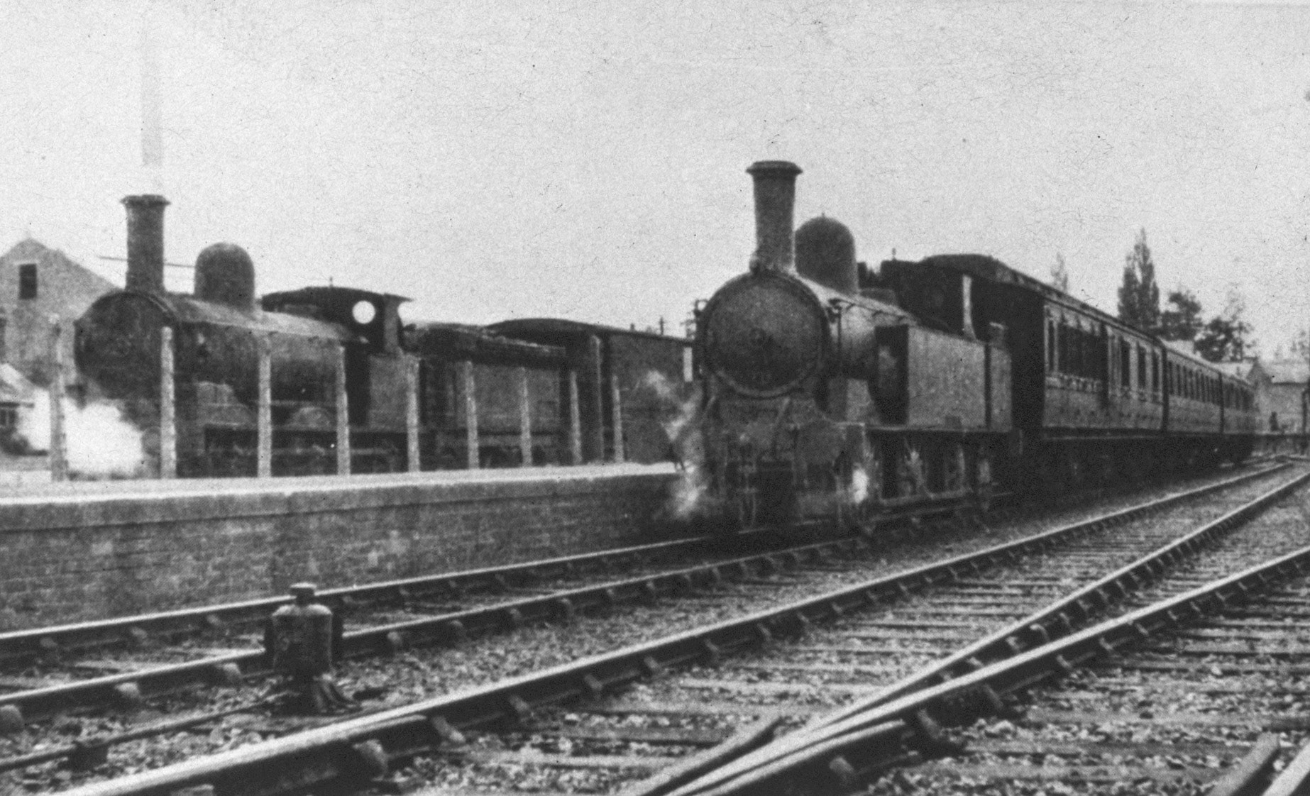 Minsterley Station. (Joe Lyons 35mm slides)
