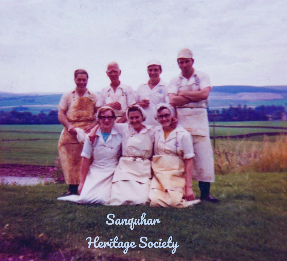 1970's Sanquhar Creamery. (Courtesy The Royal Burgh of Sanquhar Heritage Society)