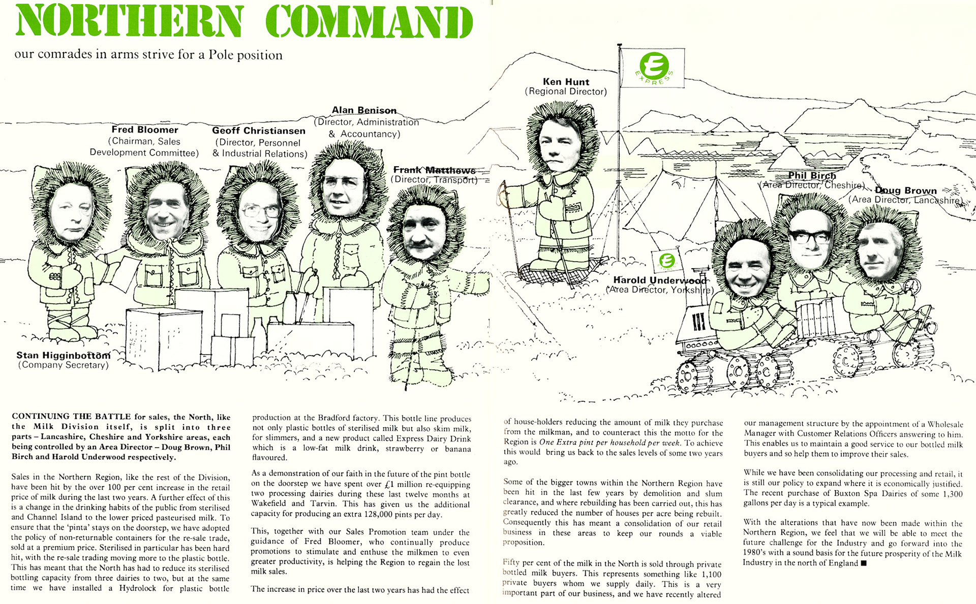 1978 Northern Region organisation. (Express News Spring)