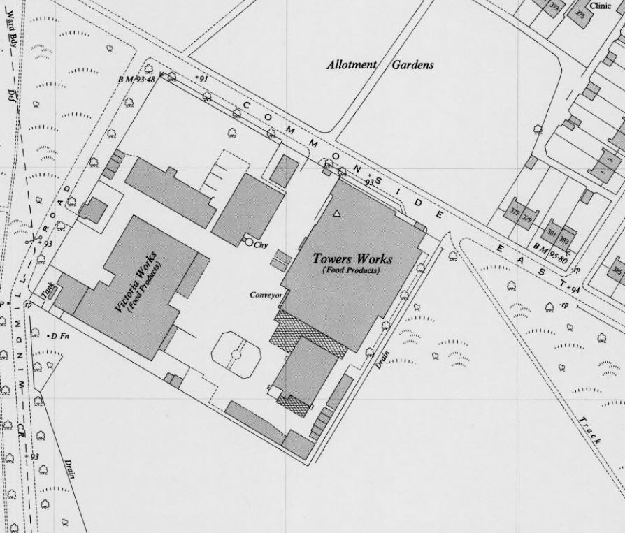 Mitcham Foods Location off Commonside East and Windmill Road on Mitcham Common