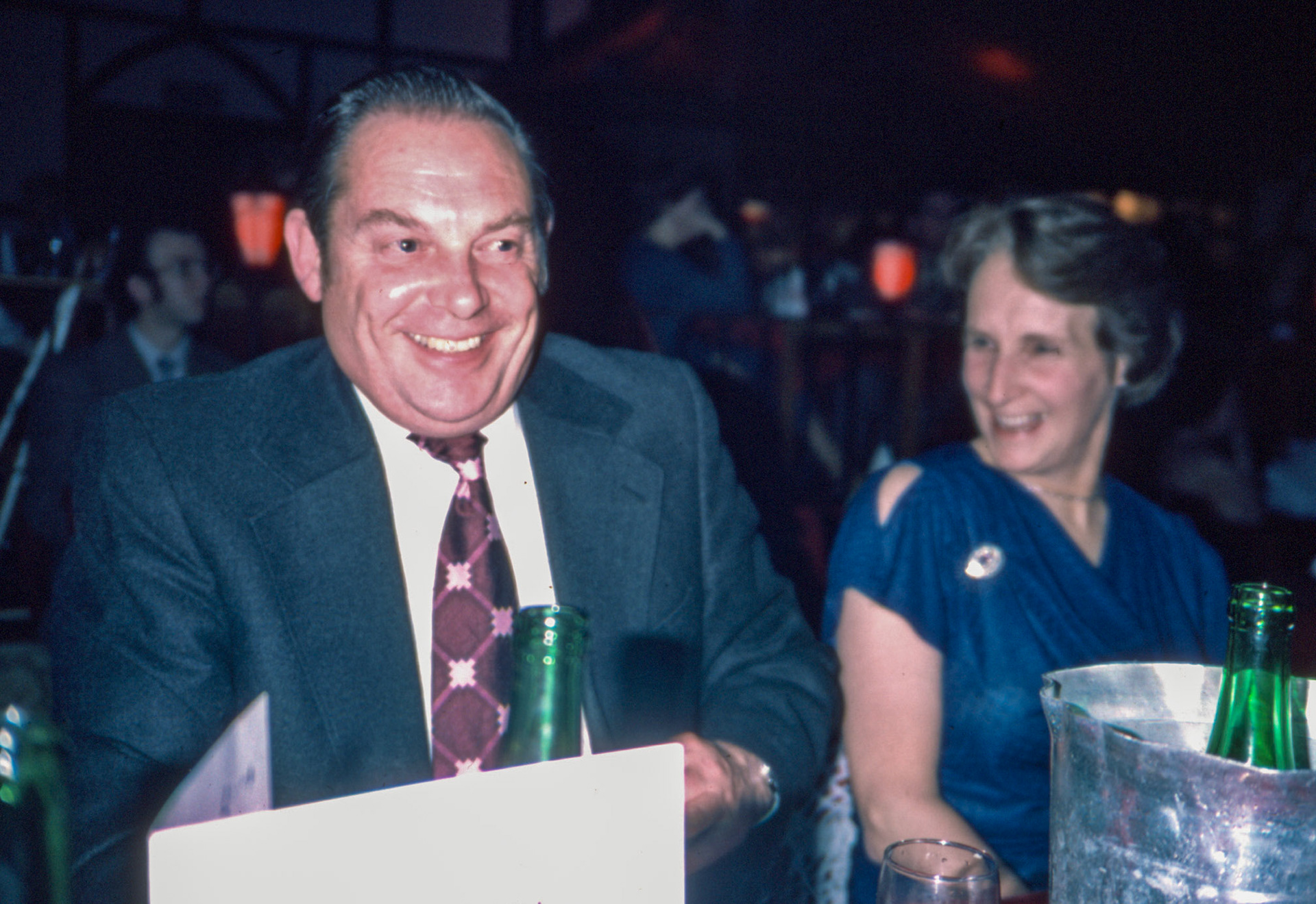 1980 South Morden-Dairy Re-equip staff celebration at Lakeside, Camberley-Austin and June Lockwood (Express Dairy Tales collection)