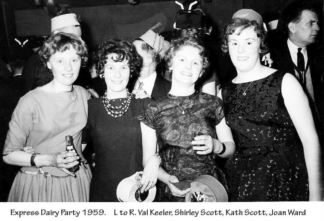 1959 Express Ruyton party. (Courtesy Margaret Lycett and Val Lythe, Ruyton Revisited FB Group)