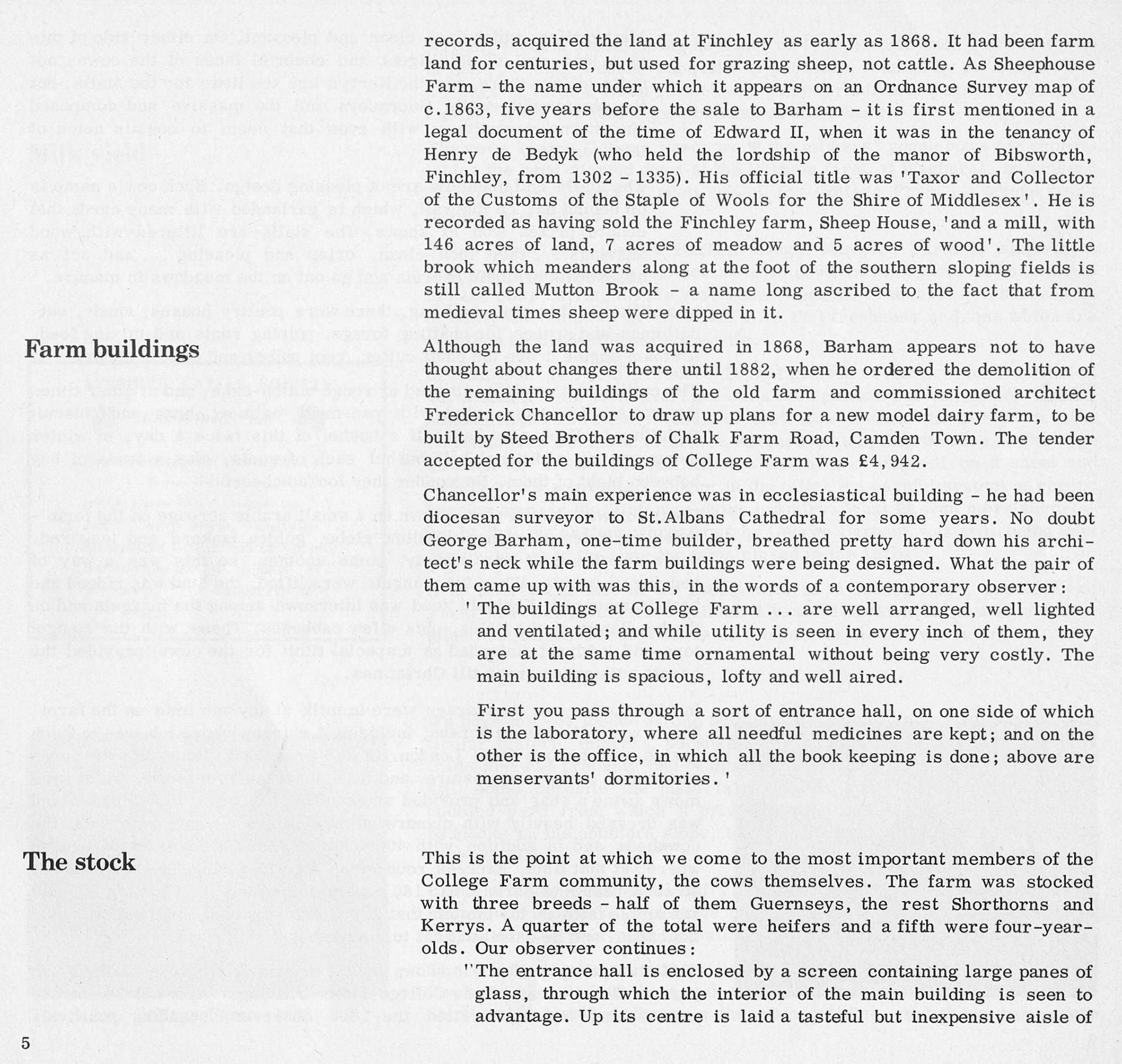 1983 Milk for the millions - Brigid Grafton Green, Barnet Libraries Local History Publications