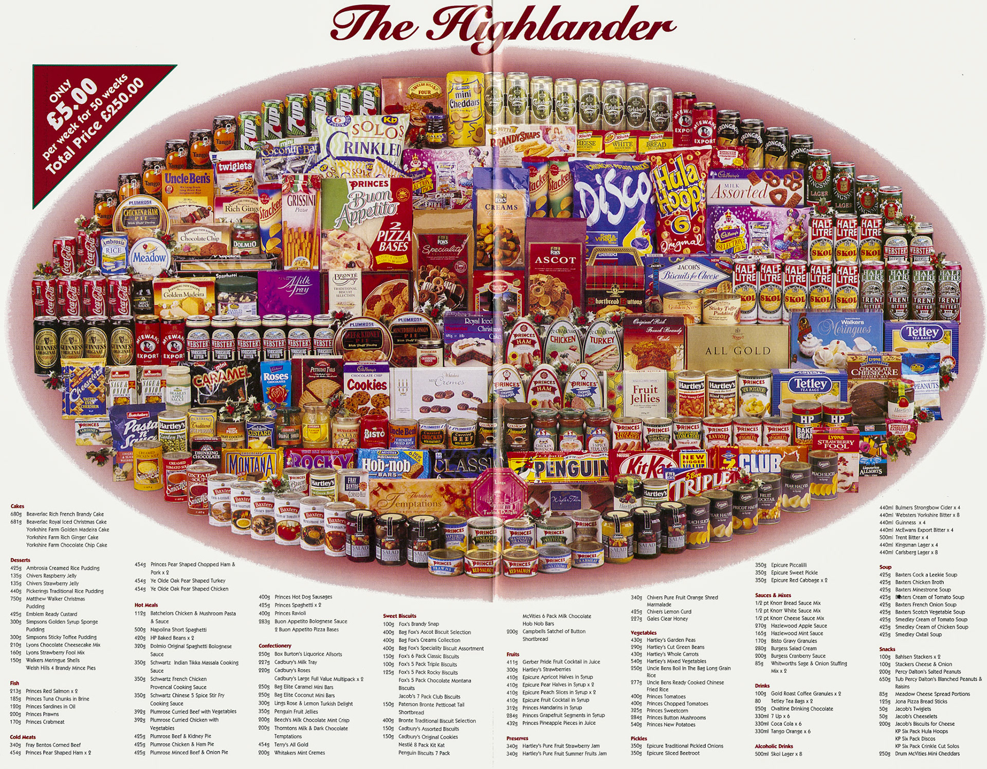 1995 Christmas Hampers leaflet (Courtesy Paul Luke)