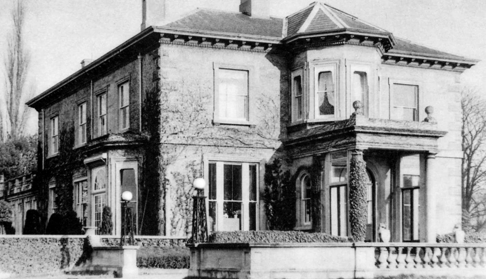 1895 Sudbury Lodge, Wembley, the home of Sir George T. Barham, founder of the Express Dairy. He purchased the Copland estate in 1895, renaming Sudbury Lodge as Barham House. On his death in 1937 Titus Barham, son of Sir George, left Barham House and its grounds to the new Wembley Borough Council. Had he not died he would have been the Borough's first Mayor. The Council neglected the main house so badly that it had to be demolished in 1956-7. (Courtesy Landed families of Britain and Ireland and Brent Council)