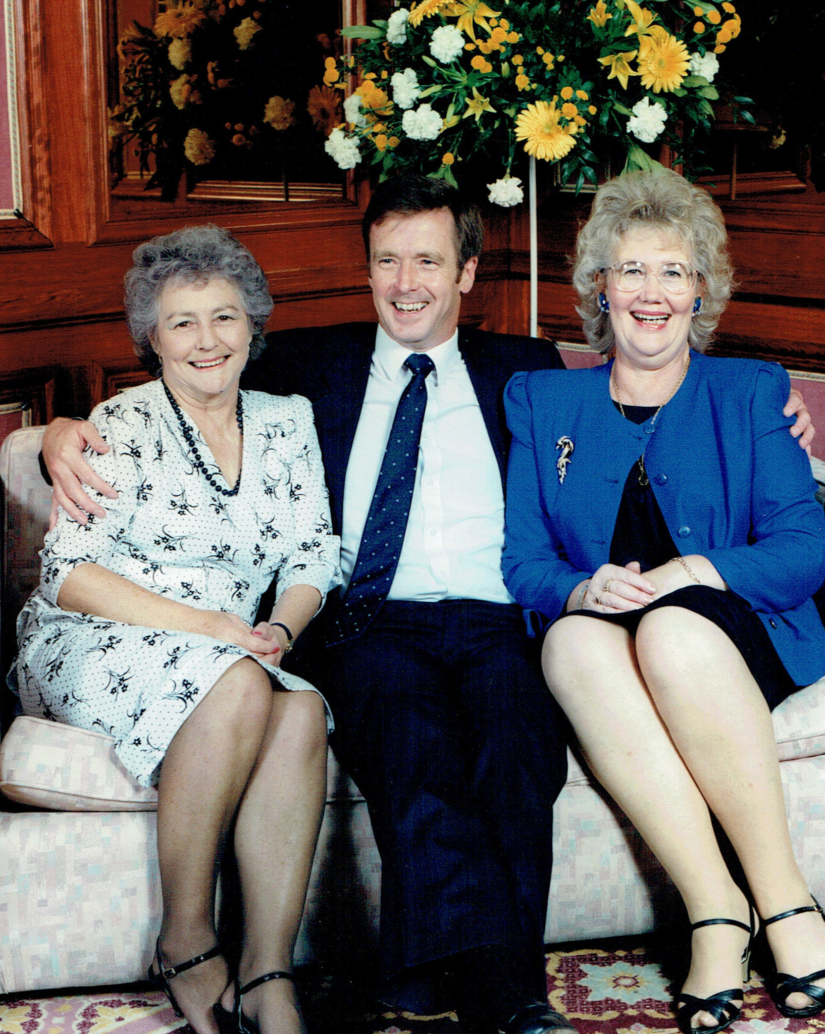 1990's Joyce Bennett and Shirley Whittingham, telephone supervisors at South Ruislip, with Peter Chapman. (Picture courtesy of Peter Chapman)