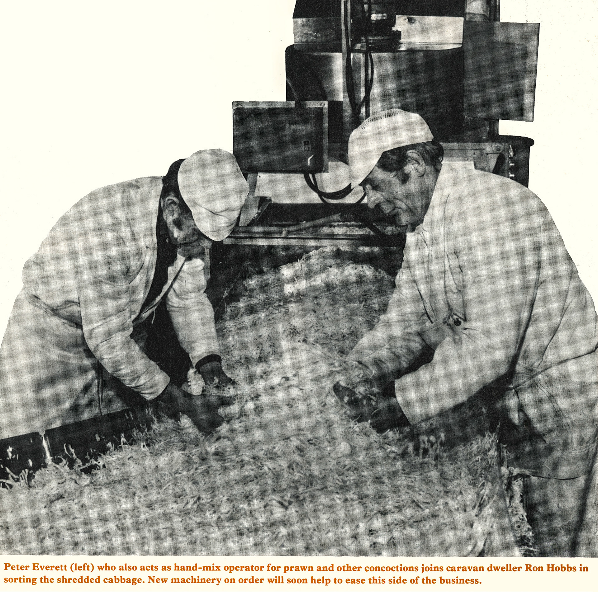 1977 Milborne St Andrew staff-Peter Everett and Ron Hobbs. (Express News Summer)