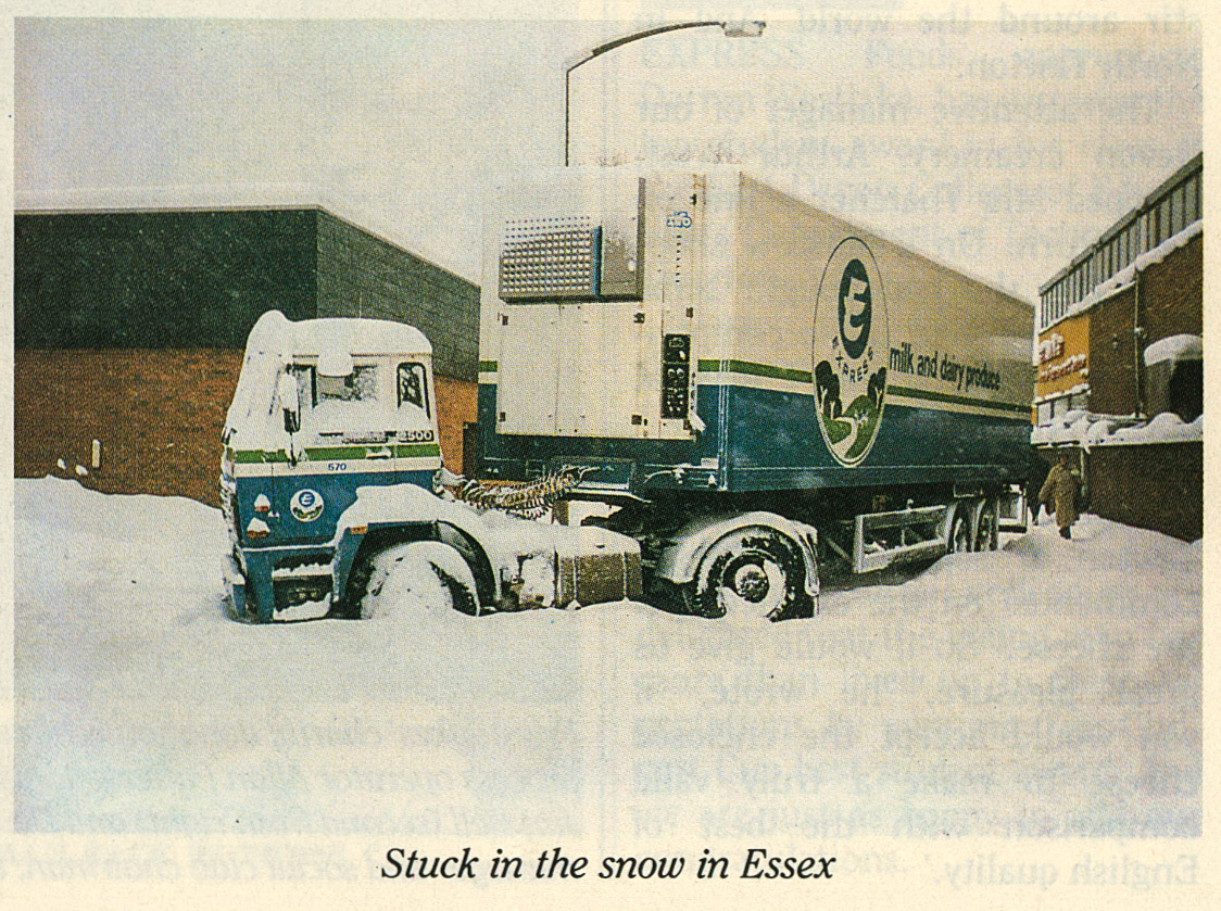 1987 Stuck in the snow in Essex