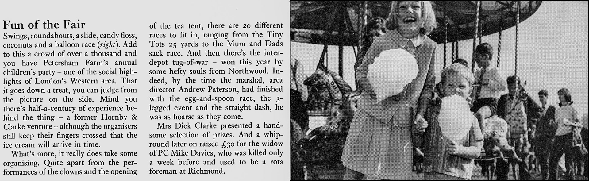 1969 London Retail's annual childrens party at Petersham Farm. (Express News Christmas)
