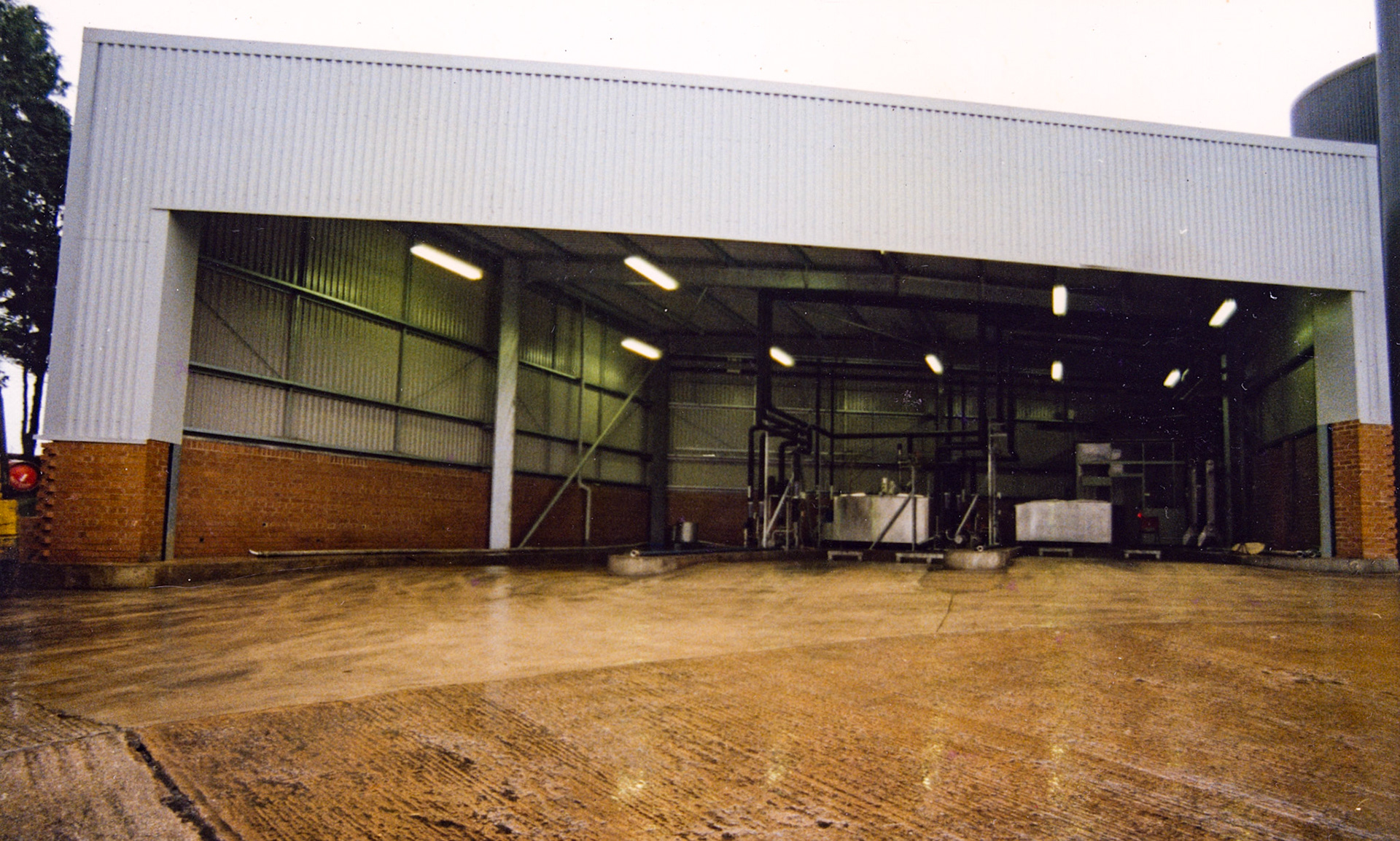 1980s Exeter Processing-silo and milk reception construction. (Pictures by Syd Johnston, presented by his son Ian via Teresa Heal)