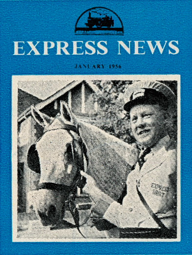 1956 Front Cover image of First Edition of 'Express News' January (not in my collection)