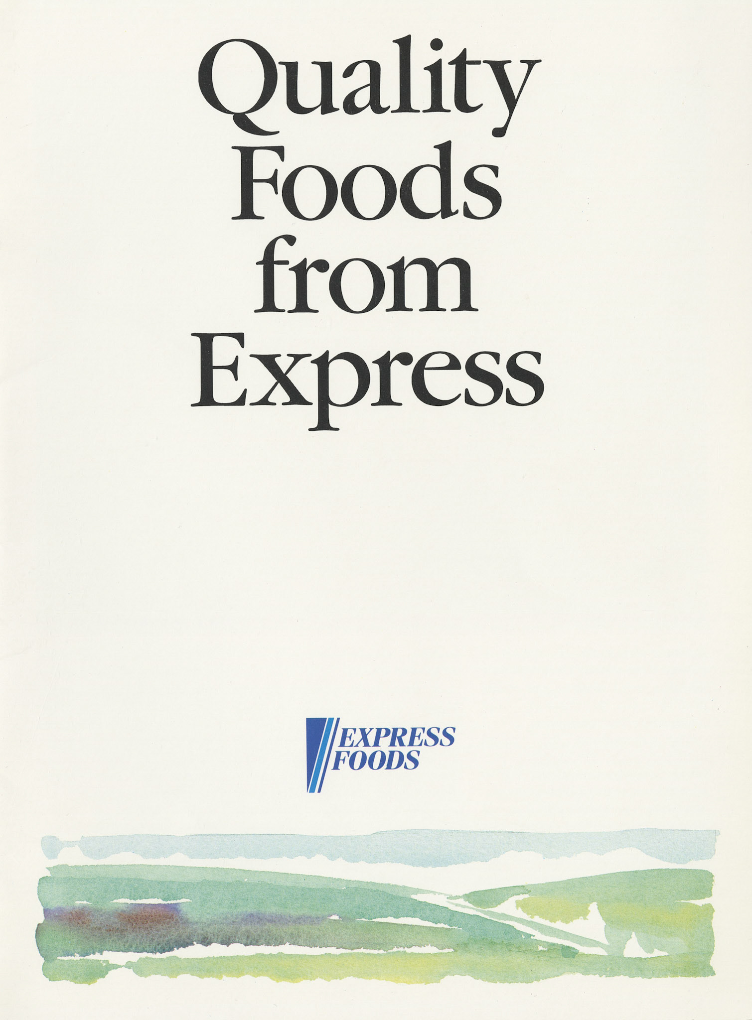 1993 'Quality Foods from Express' brochure, announcing Express Foods Radial Ltd. (Courtesy Paul Luke)