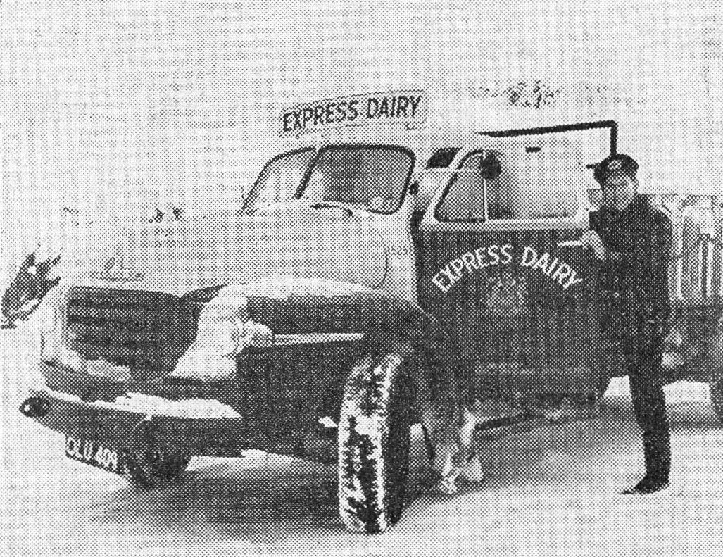 1956 Rowsley. "Same time tomorrow, Mr Fearn and thanks for the tea". (Express News April)