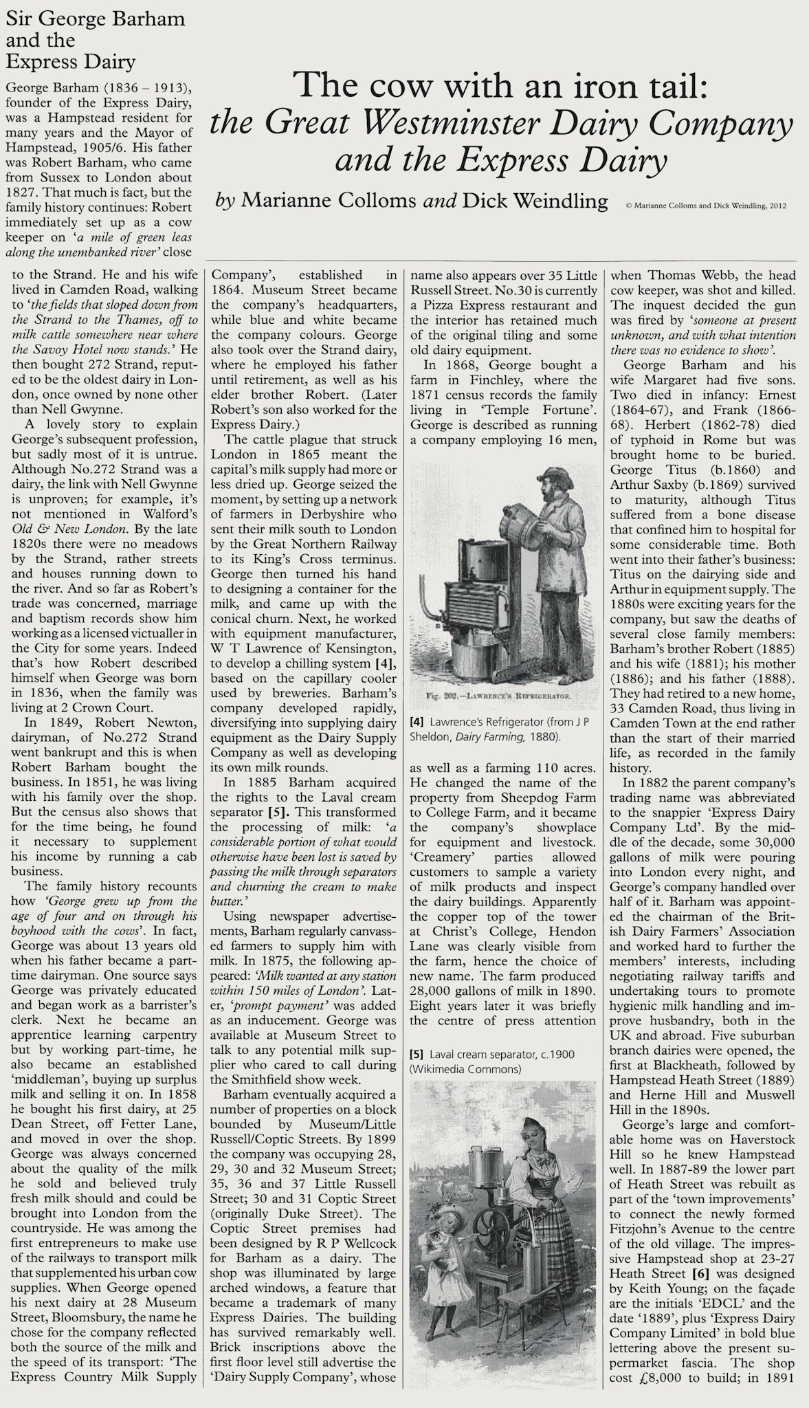 2012 Camden History Review Article 36 - Express Dairy Section