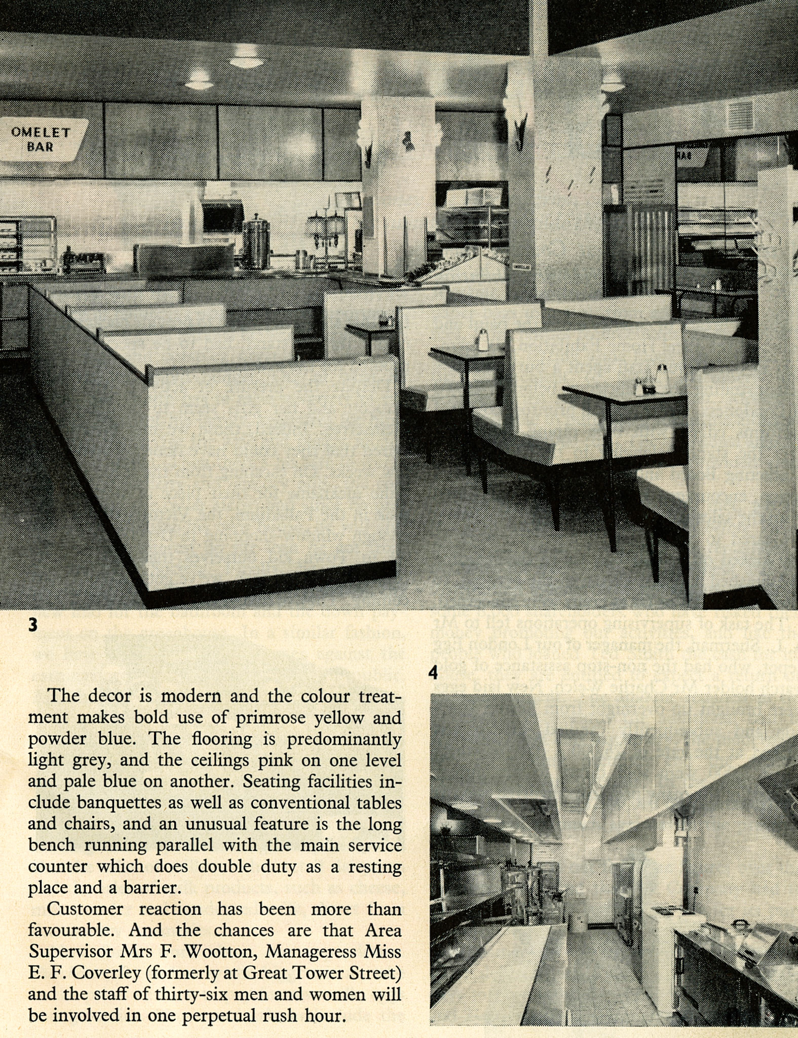 1958 New Bucklersbury Restaurant (near Bank station in London)