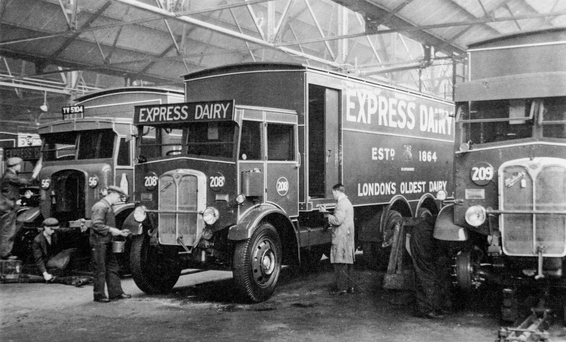 1930s? Vehicle Maintenance workshops (Courtesy Paul Luke)